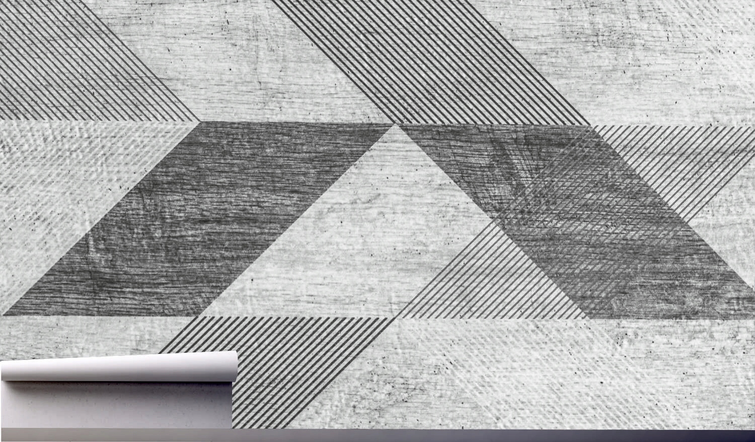 Fototapeta GEOMETRYCZNE DESKI CZARNO-B 130x80