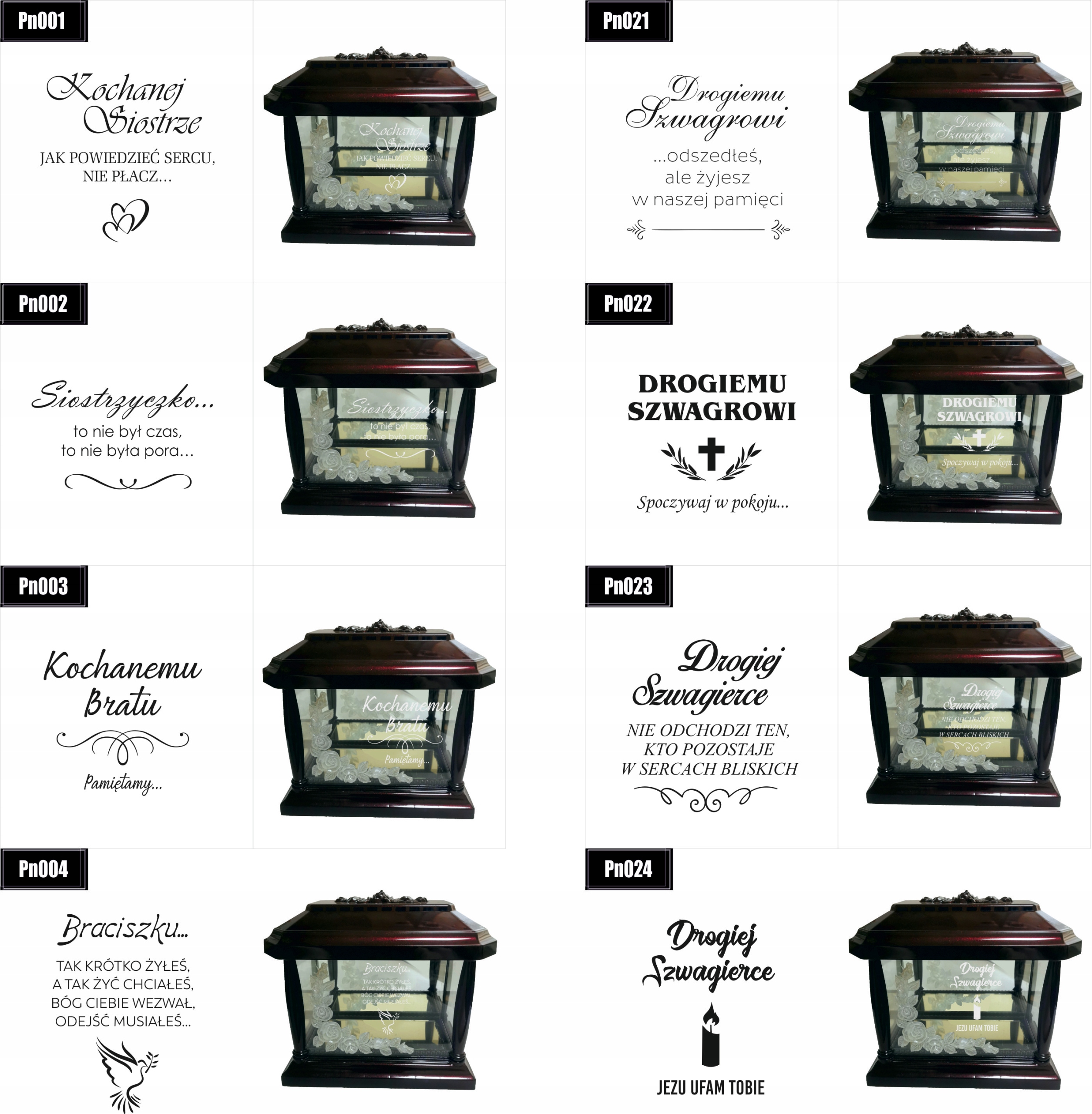 LAMPION ZNICZ KAPLICZKA grawer Kochanemu Bratu