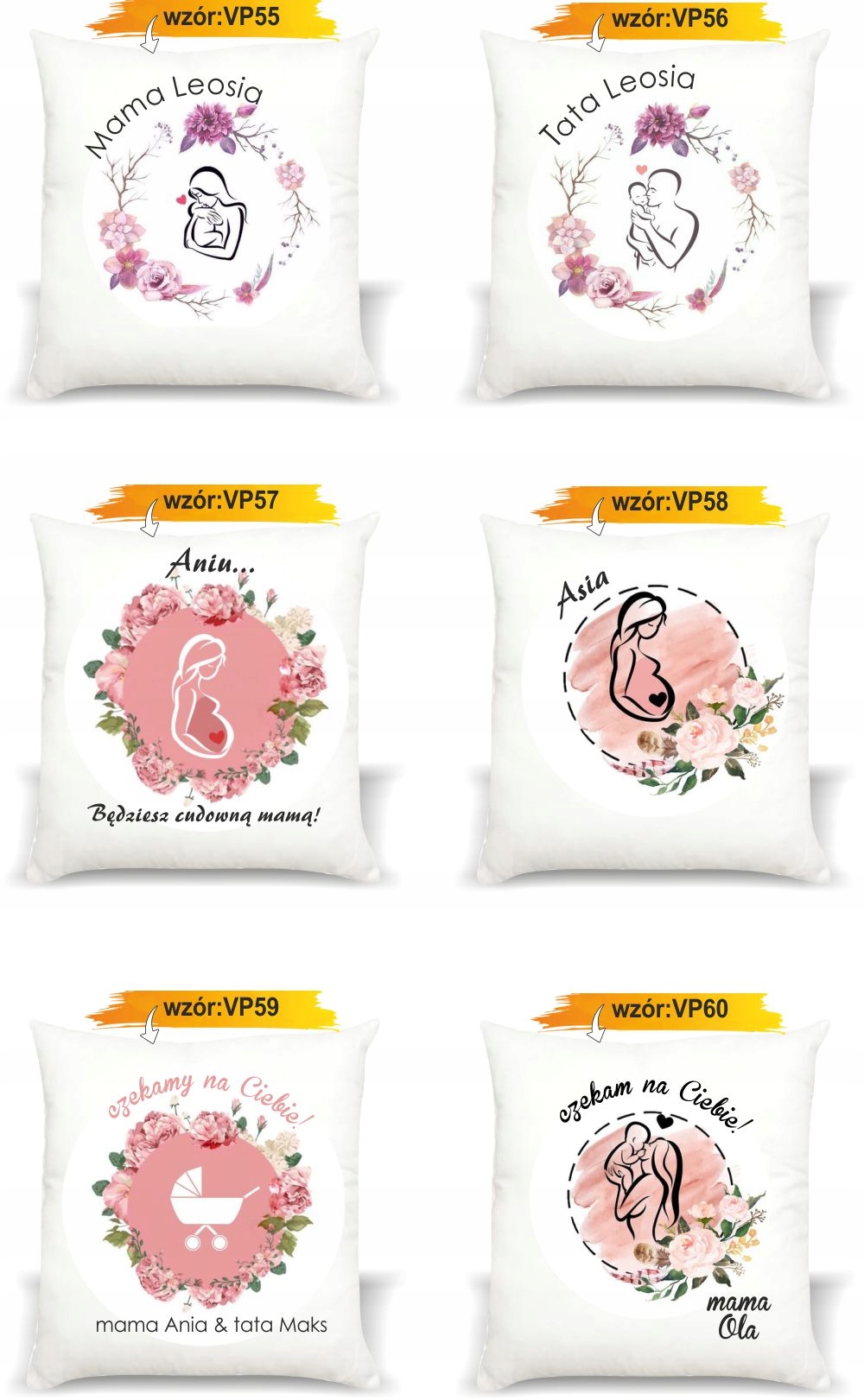 foto PODUSZKA PREZENT dla przyszłych dziadków