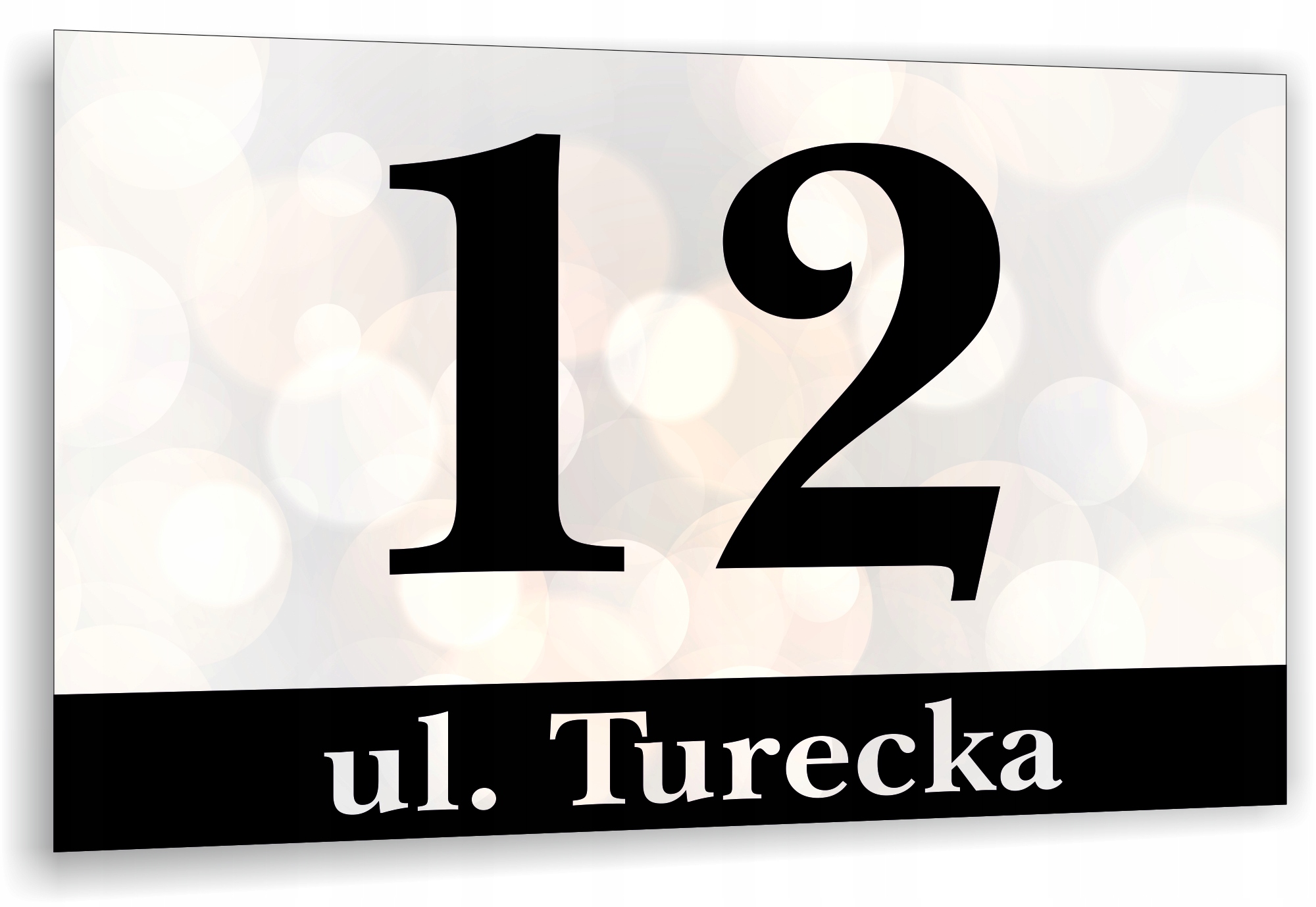 Tabliczka Tablica ADRESOWA ALUMINIOWA Numer domu posesji cyfry ulica 40x30