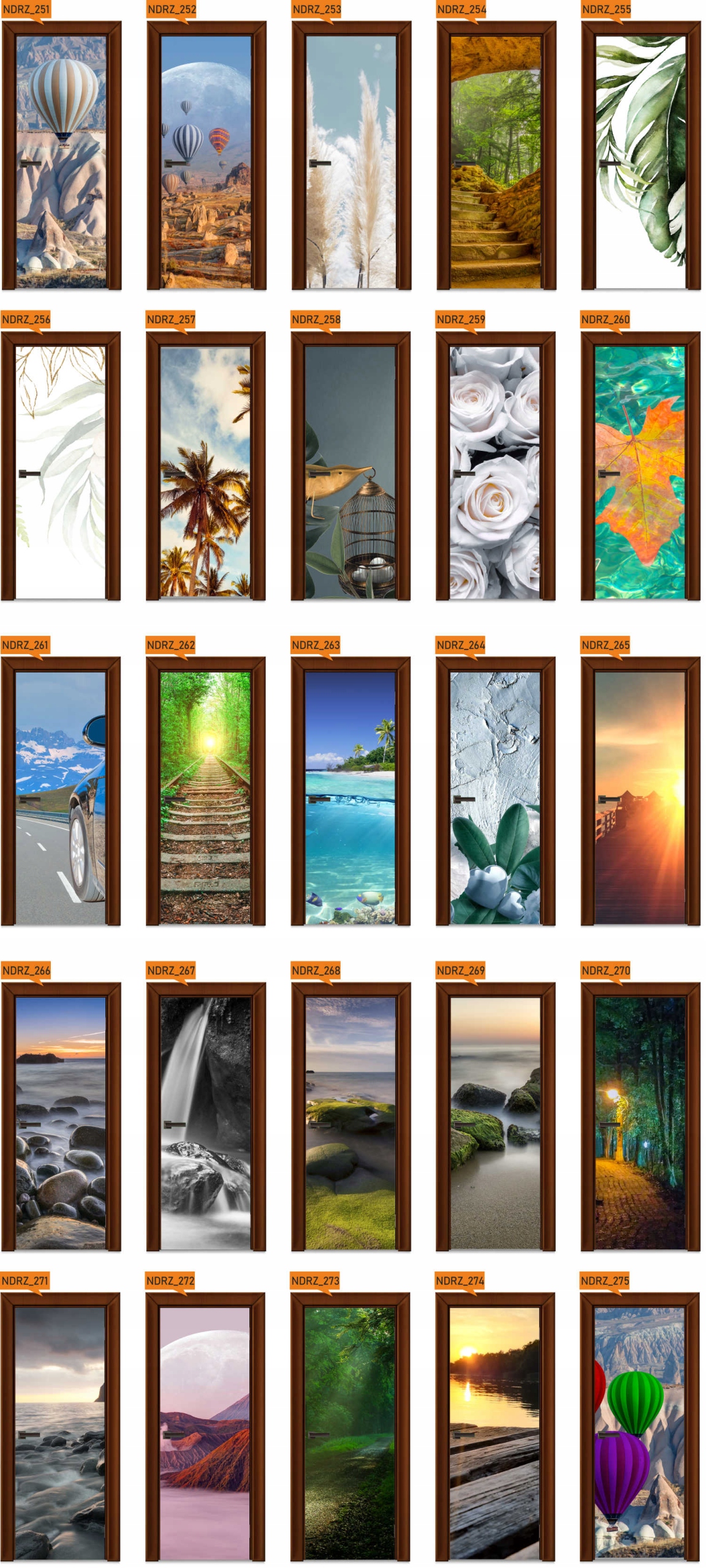 Naklejka samoprzylepna Okleina na Drzwi Szafę 3D