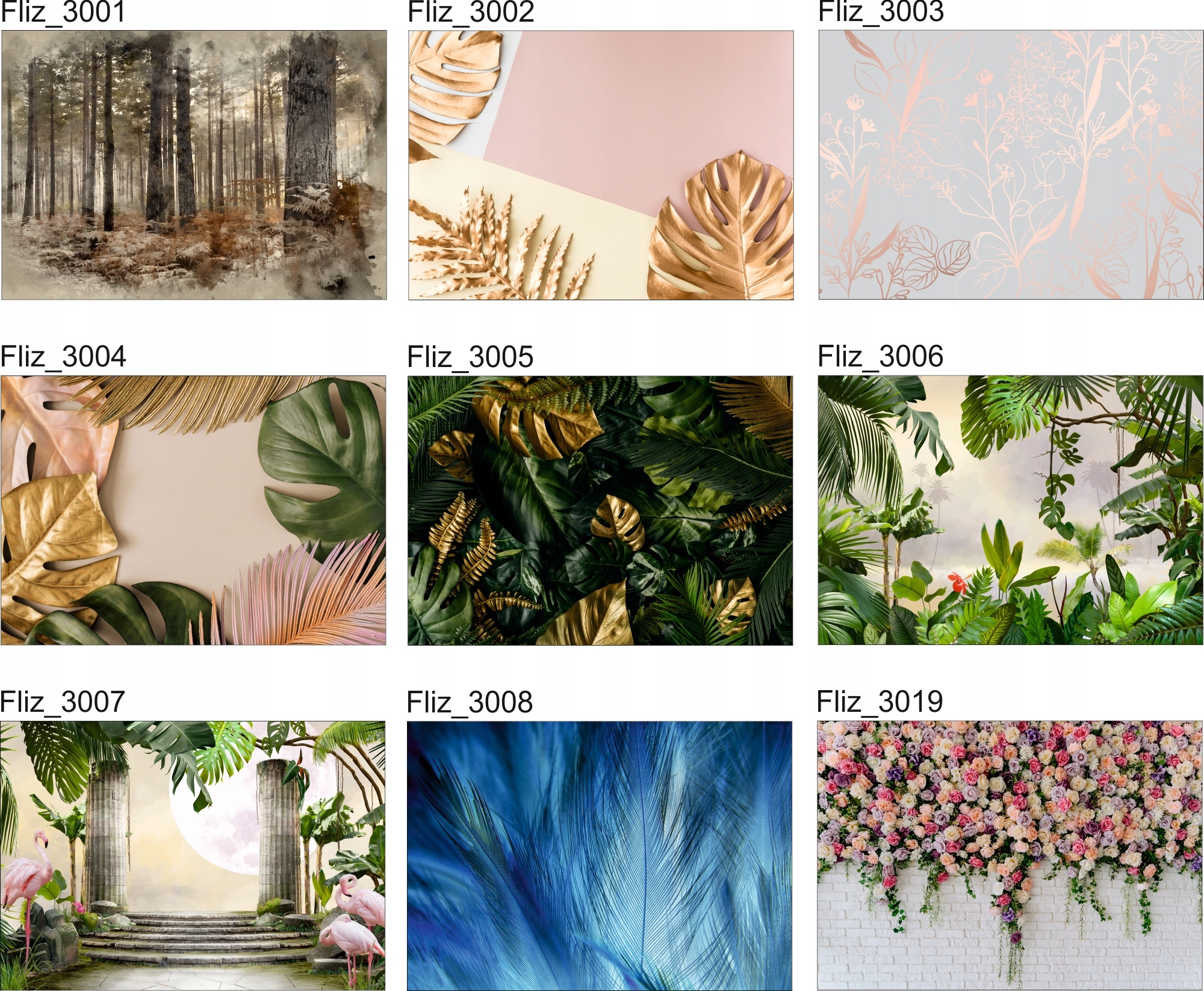 FOTOTAPETY ROŚLINY Kwiaty natura do Salonu Pokoju