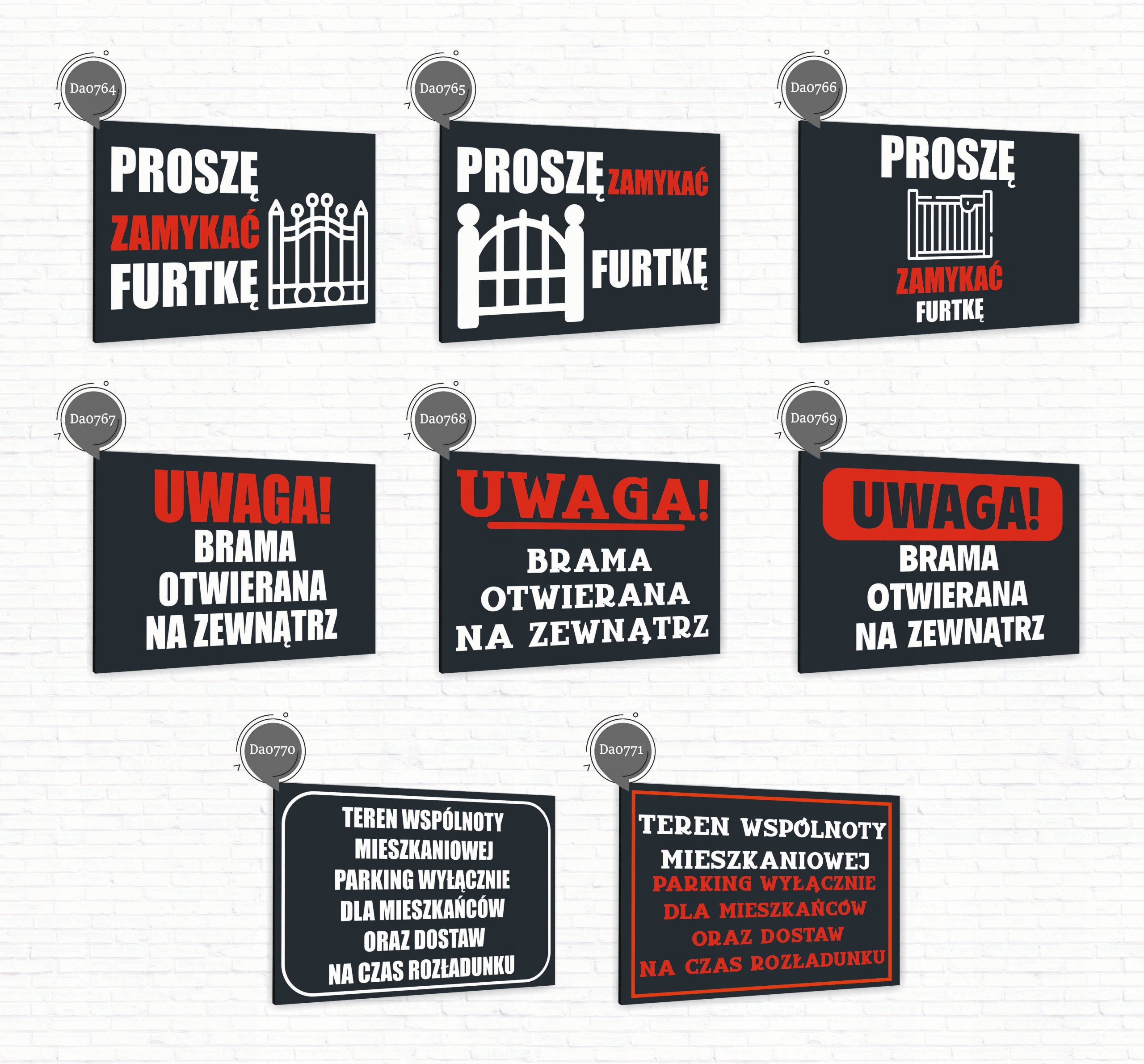 Tabliczka informacyjna znak dibond nadruk uv 20x15 WARSZTAT + TWOJE IMIĘ