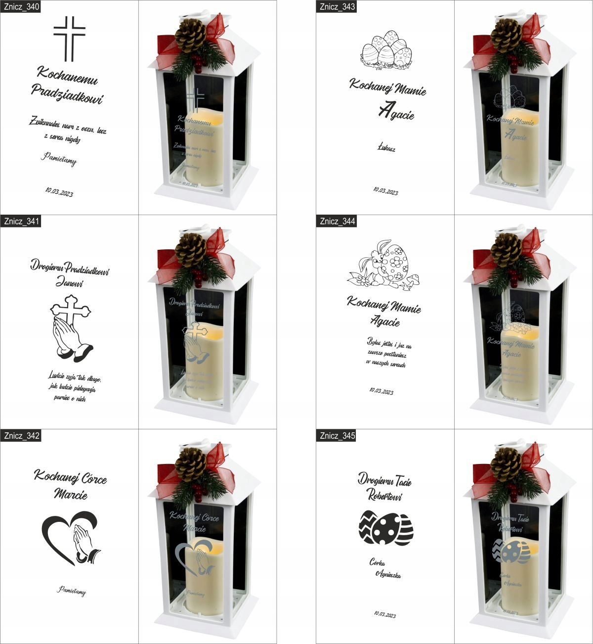 ZNICZ z grawerem dla DZIADKA Kochanemu Dziadkowi