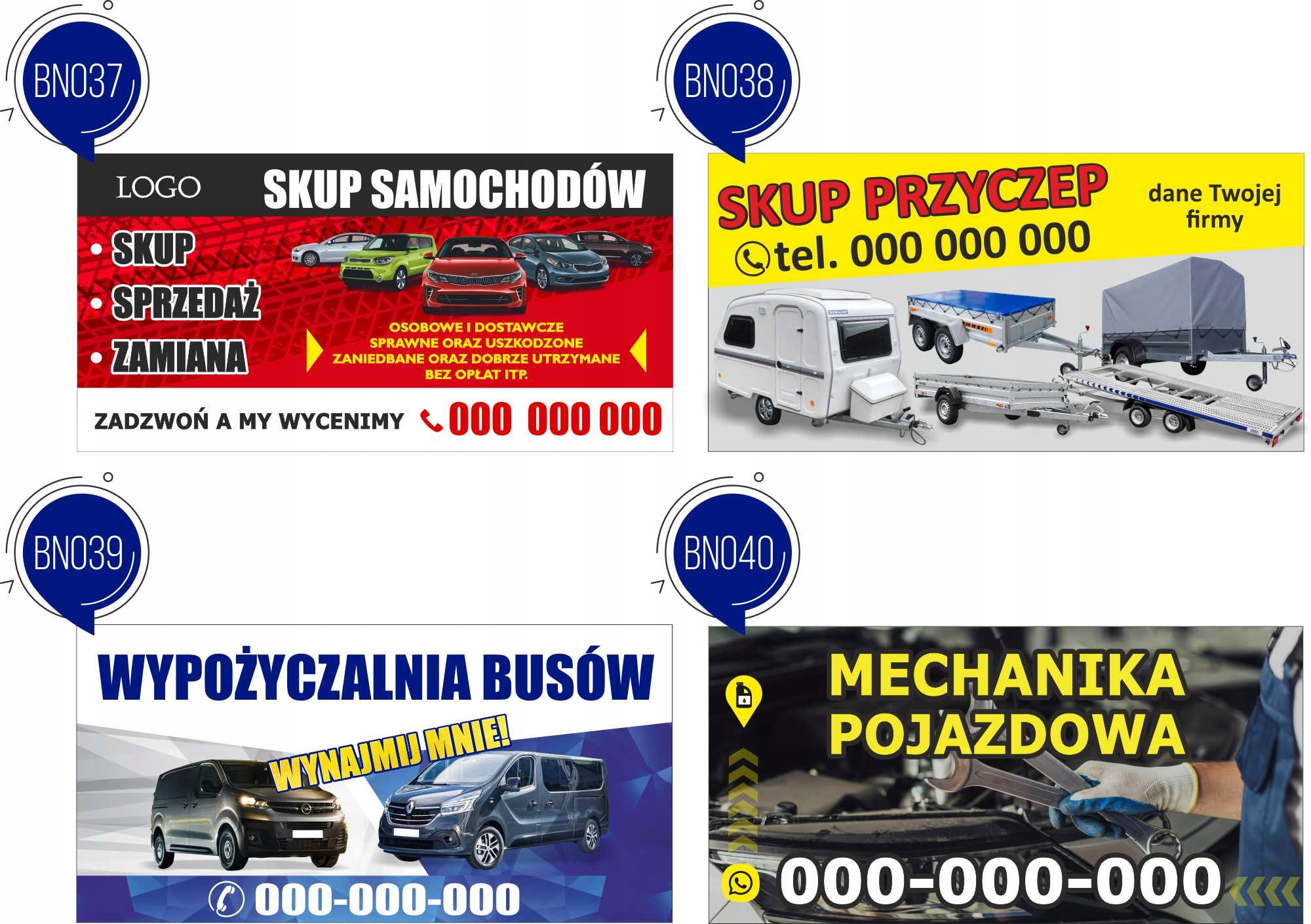 Reklama Naklejka na samochód SKUP SAMOCHODÓW