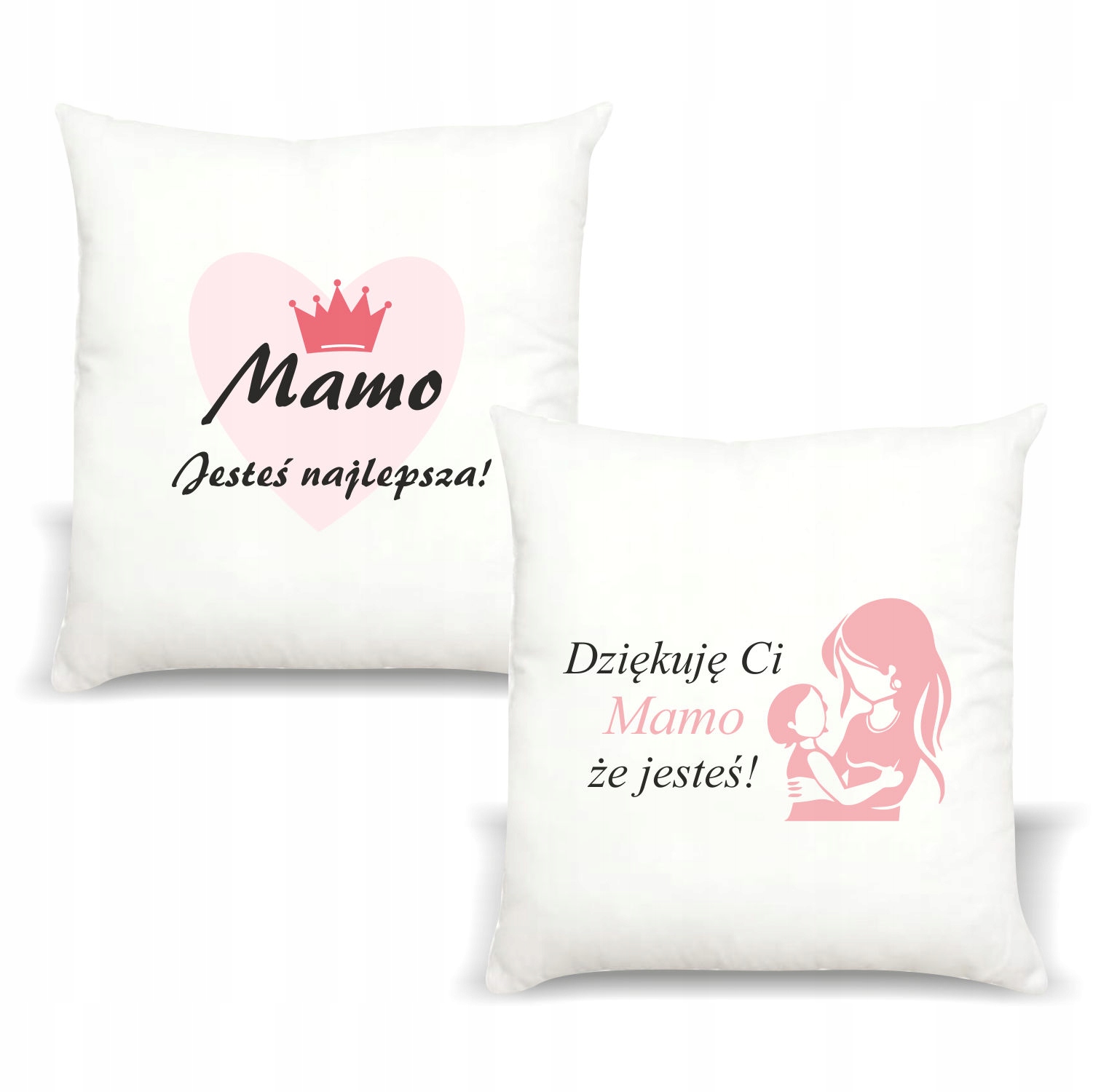Poduszka z nadrukiem PREZENT MAMO JESTEŚ NAJLEPSZA