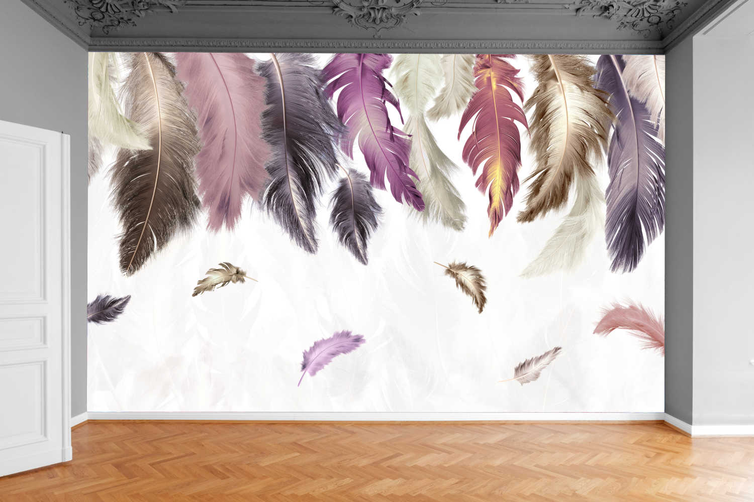 Fototapeta RĘCZNIE RYSOWANE PIÓRA 370x250