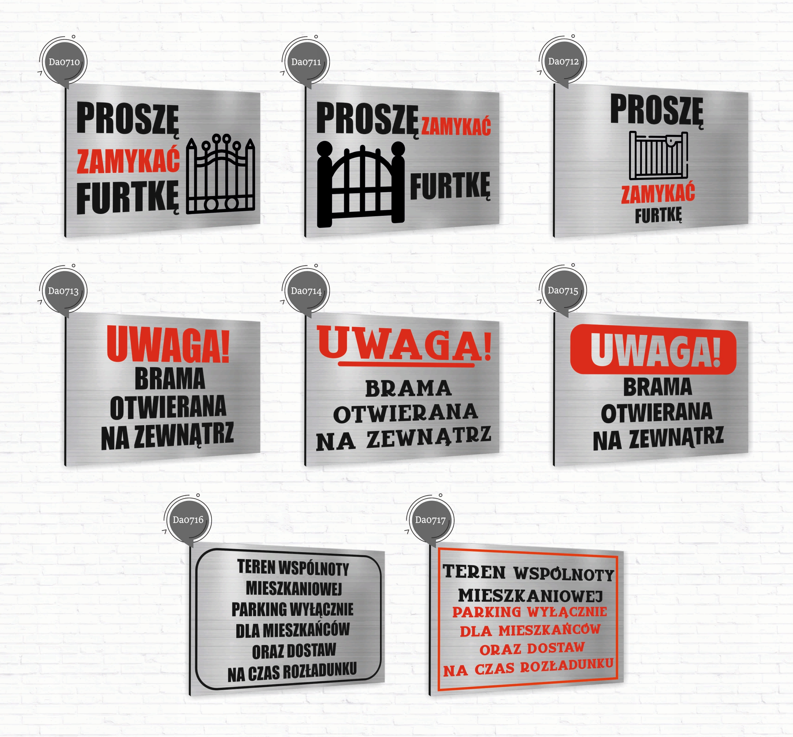 Tabliczka informacyjna znak dibond nadruk uv 20x15 WARSZTAT + TWOJE IMIĘ