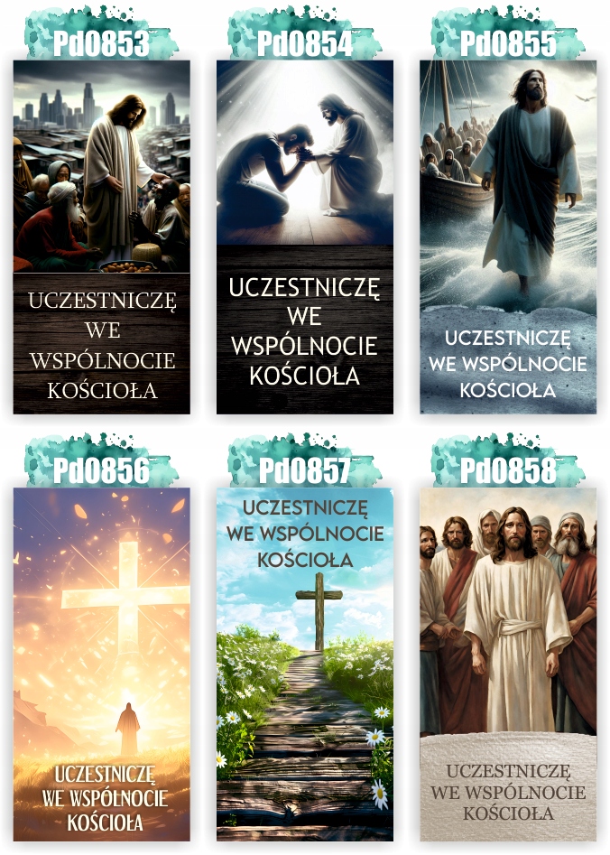 Baner religijny WAKACYJNY W WAKACJE NIE ZAPOMNIJ O JEZUSIE 300x150 cm