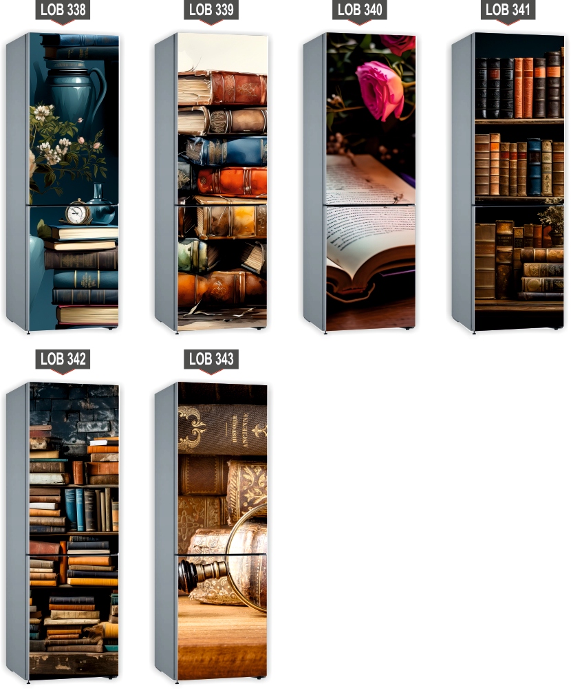 Naklejka samoprzylepna okleina fototapeta na lodówkę książka róża 131X70 cm