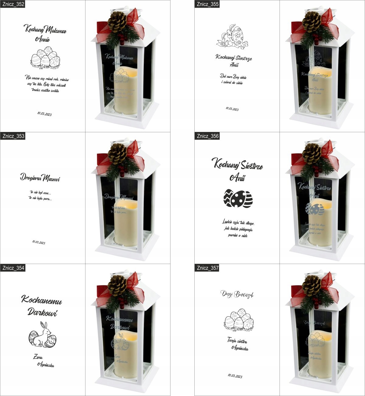 ZNICZ z grawerem dla DZIADKA Kochanemu Dziadkowi