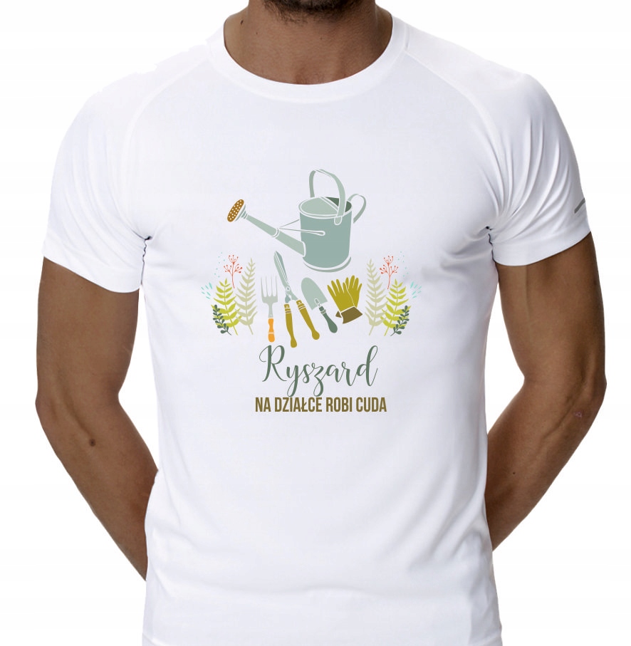 Koszulka z nadrukiem DLA DZIAŁKOWCA hobby hit