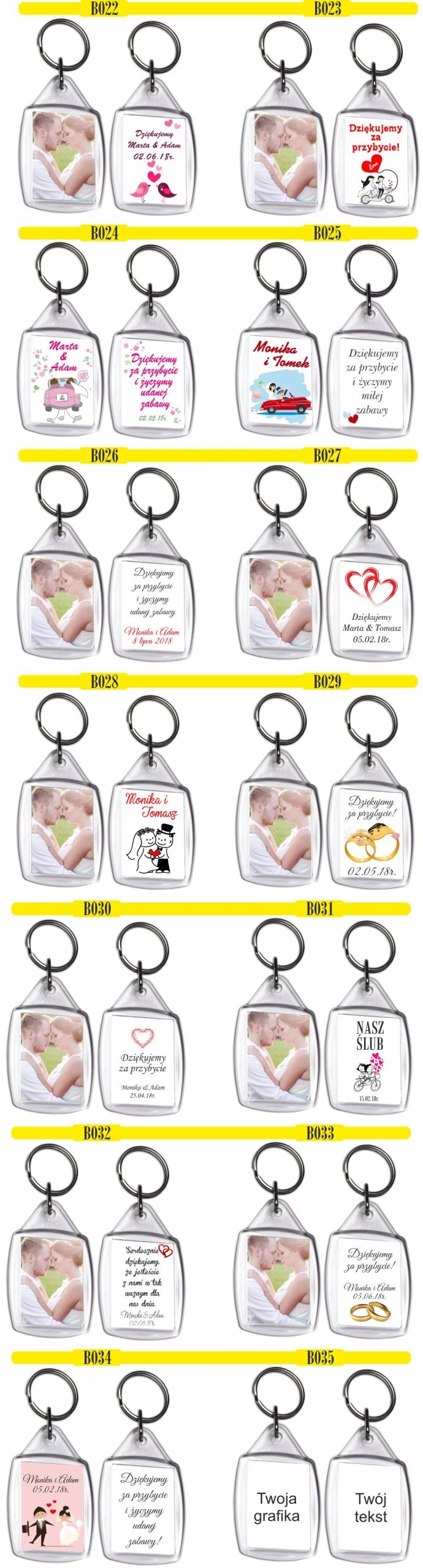 BRELOCZEK brelok z zdjęciem prezent babci dziadka