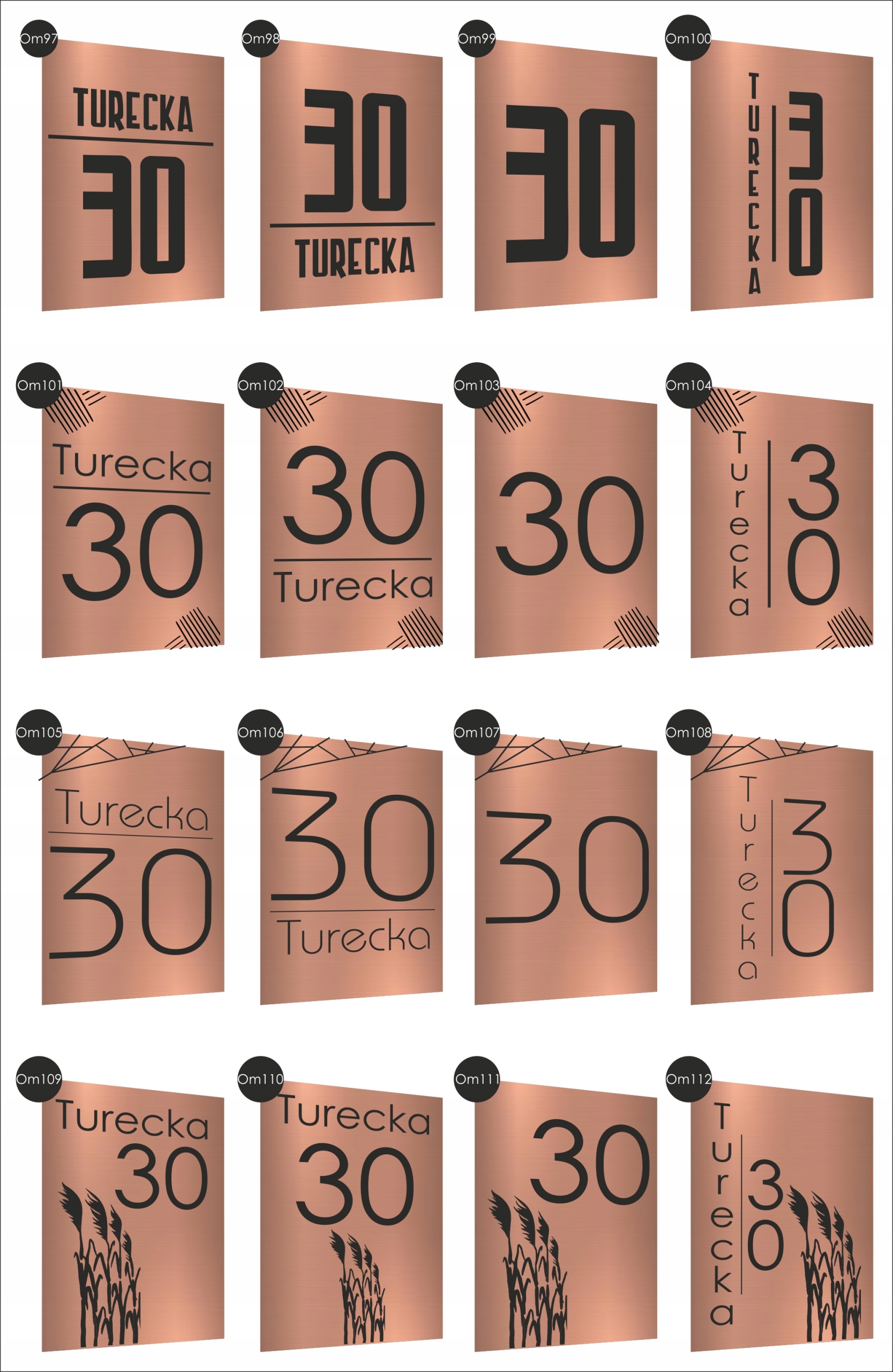 Tabliczka Tablica ADRESOWA nierdzewna dibomd 40x30 NUMER NA DOM złota