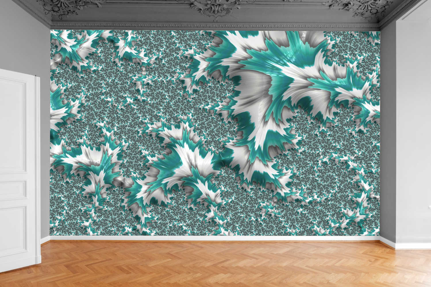 Fototapeta PURPUROWE LIŚCIE SPIRALA 3D 200x130