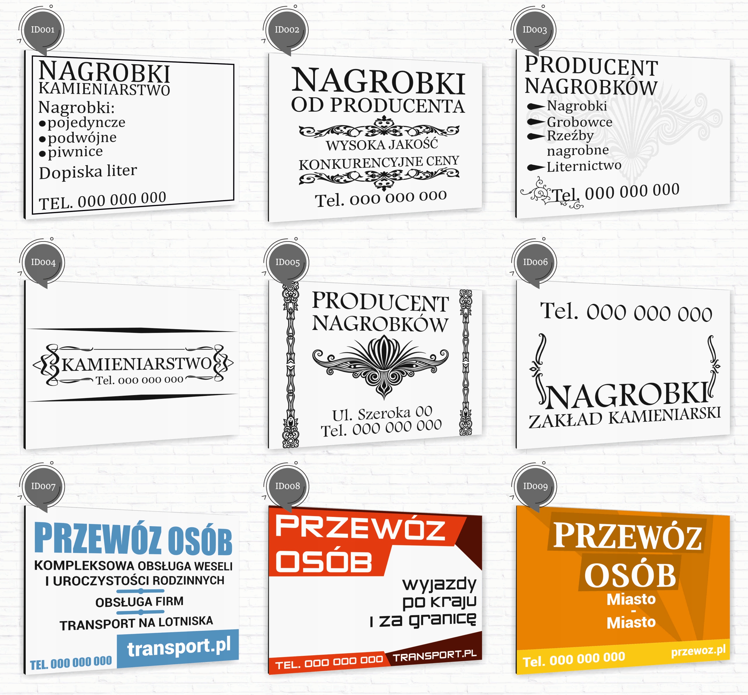 nadruk UV TABLICZKA reklamowa szyld SPRZEDAŻ KRUSZYW DIBOND 40x30 cm