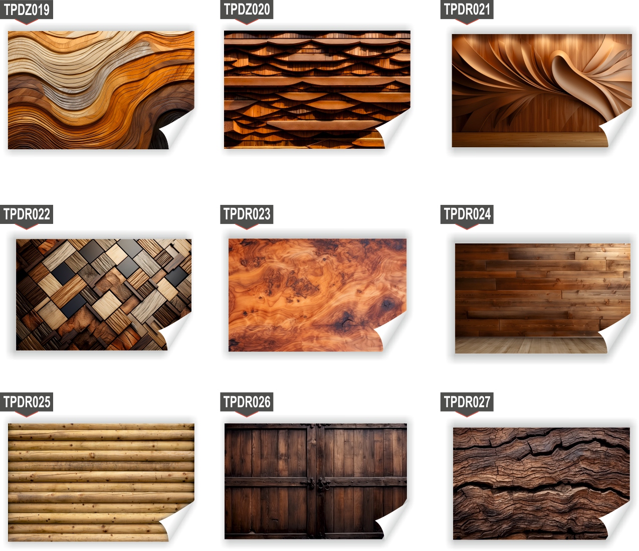 Fototapeta PREMIUM STRUKTURA ZMYWALANA 3D białe płytki krata drewniany dąb