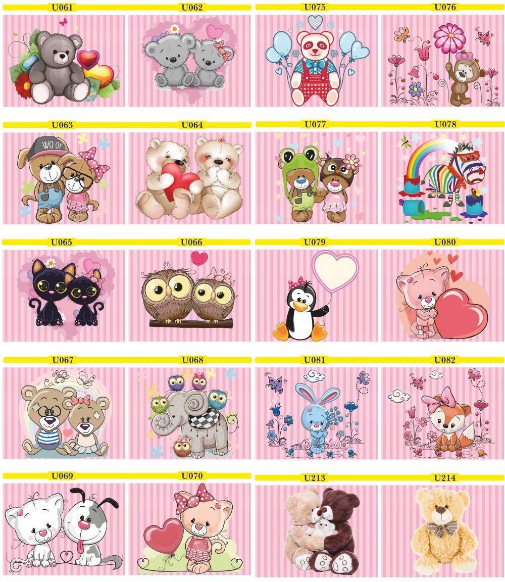 FOTOTAPETA MISIE pluszaki pastele kolorowe DZIECI