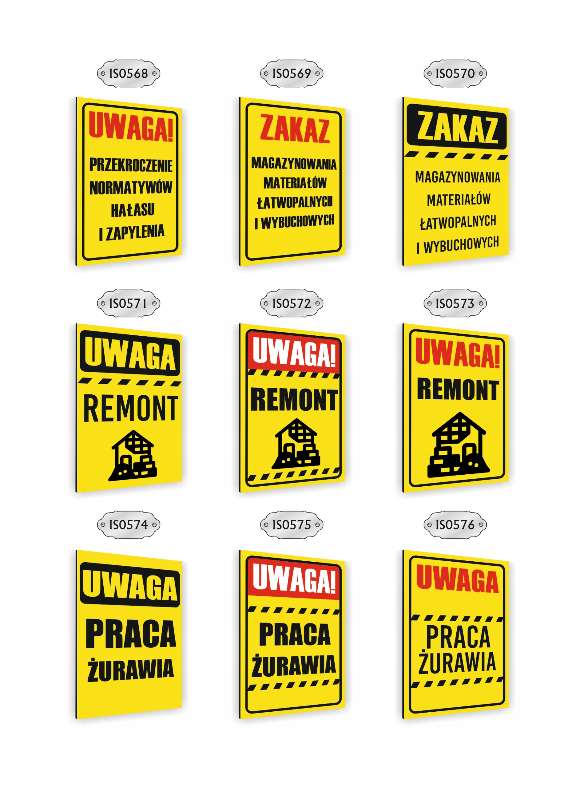 Tabliczka znak informacyjny dibond nadruk uv 40x30 UWAGA droga pożarowa