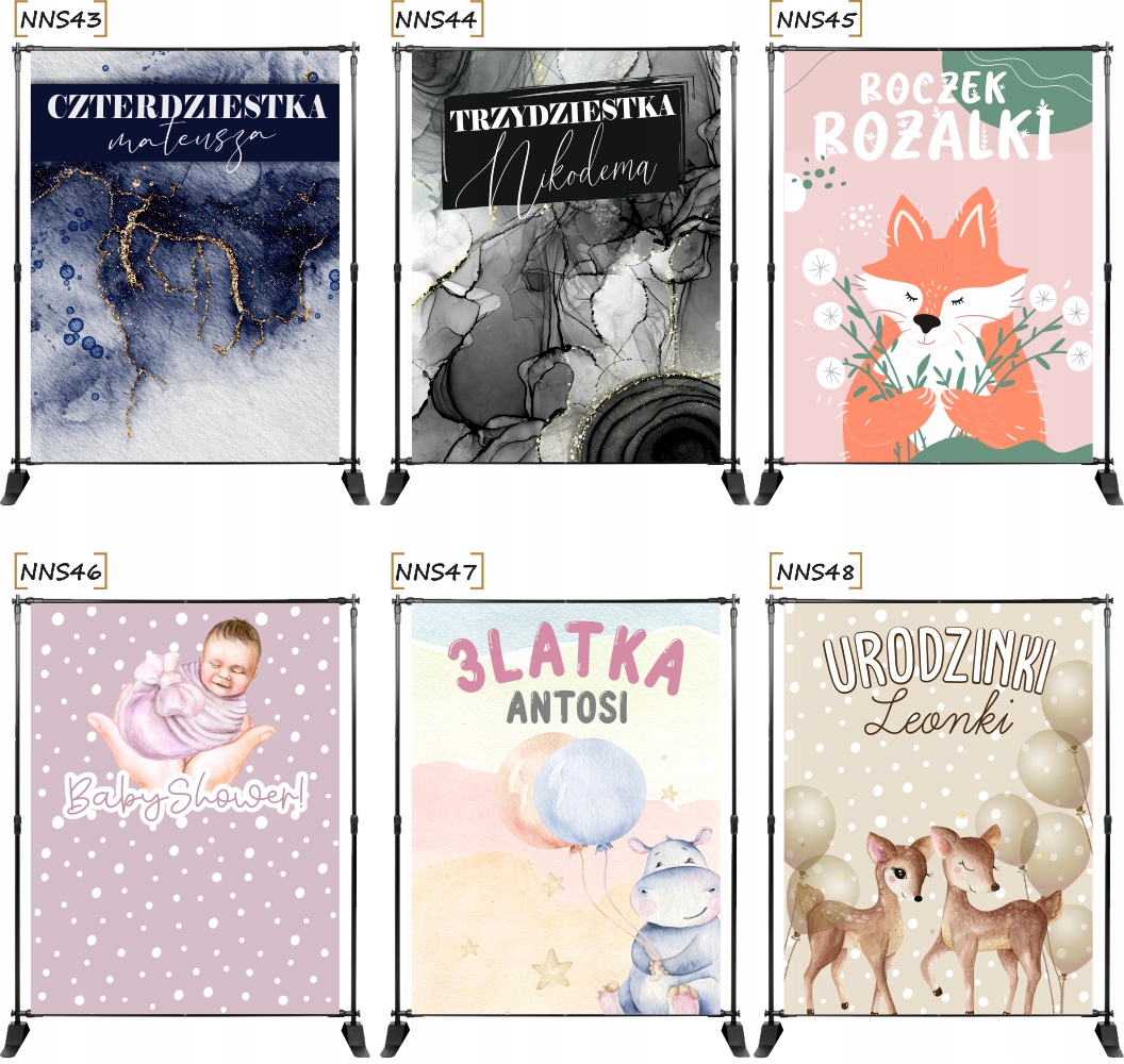 TŁO ścianka FOTO osiemnastka DESKI + imię