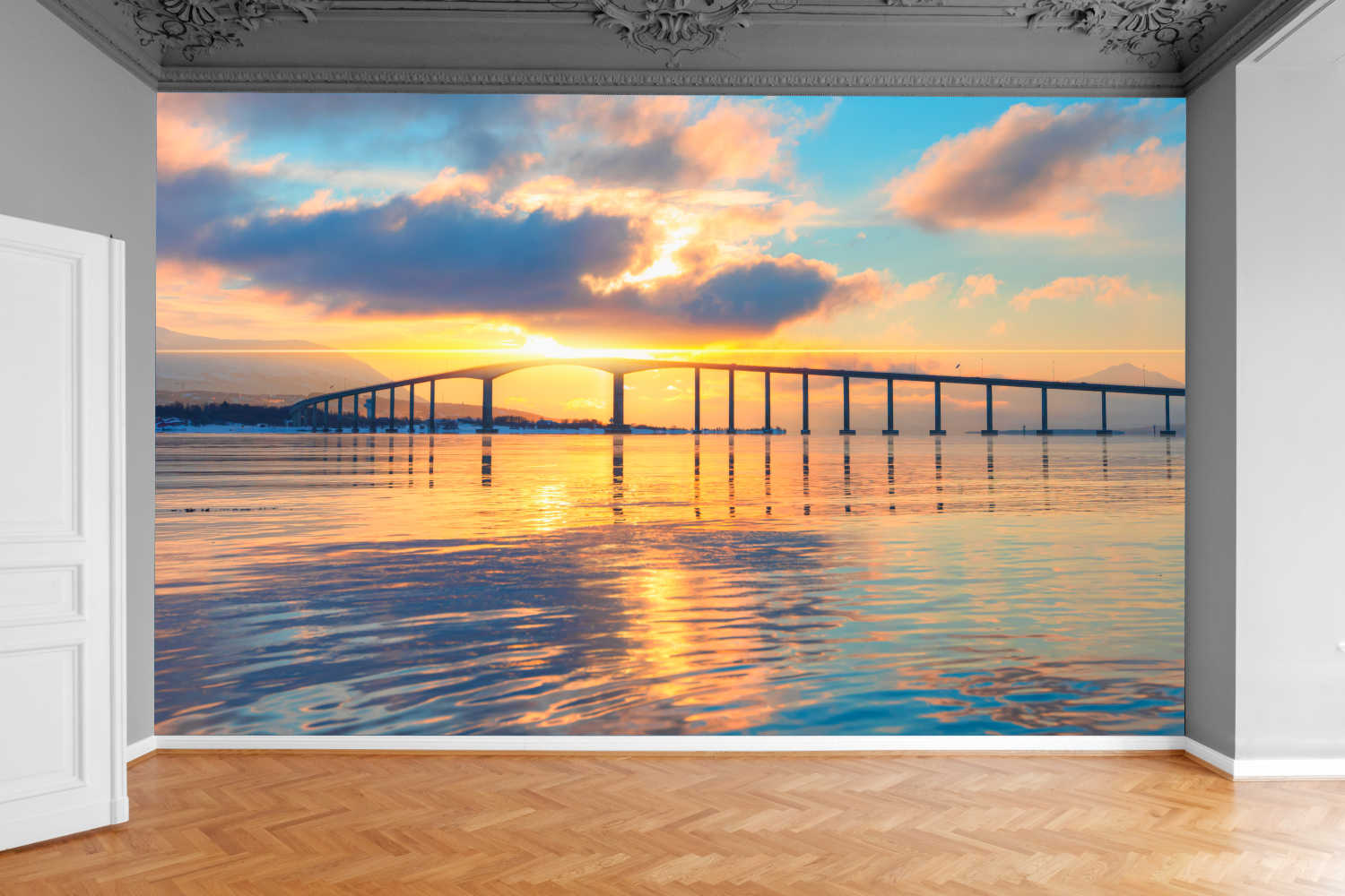 Fototapeta MOST NAD OCEANEM ZACHÓD SŁOŃCA 370x250