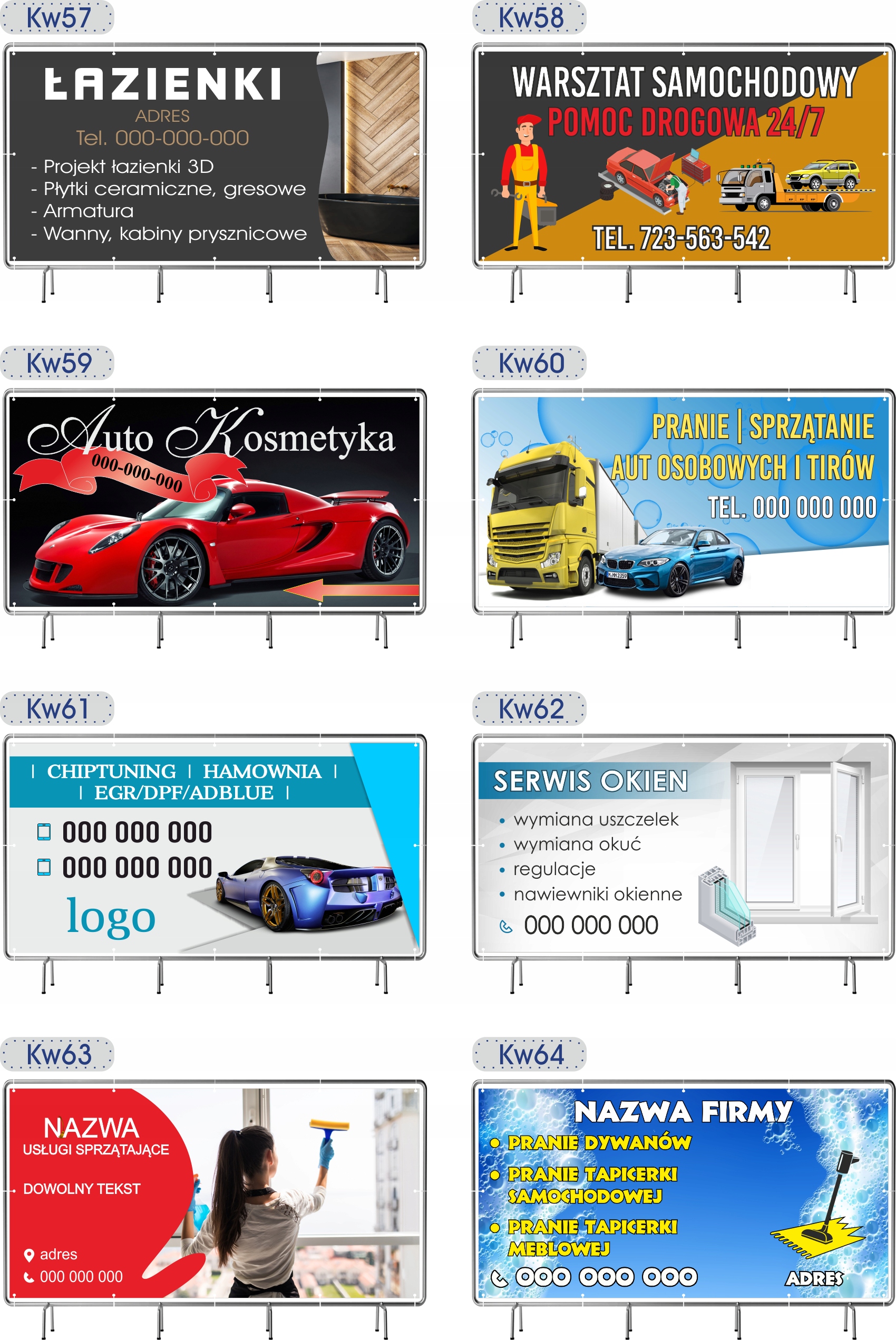 BANER REKLAMOWY 100x50cm gotowy projekt GORĄCE NAPOJE CZEKOLADA plandeka