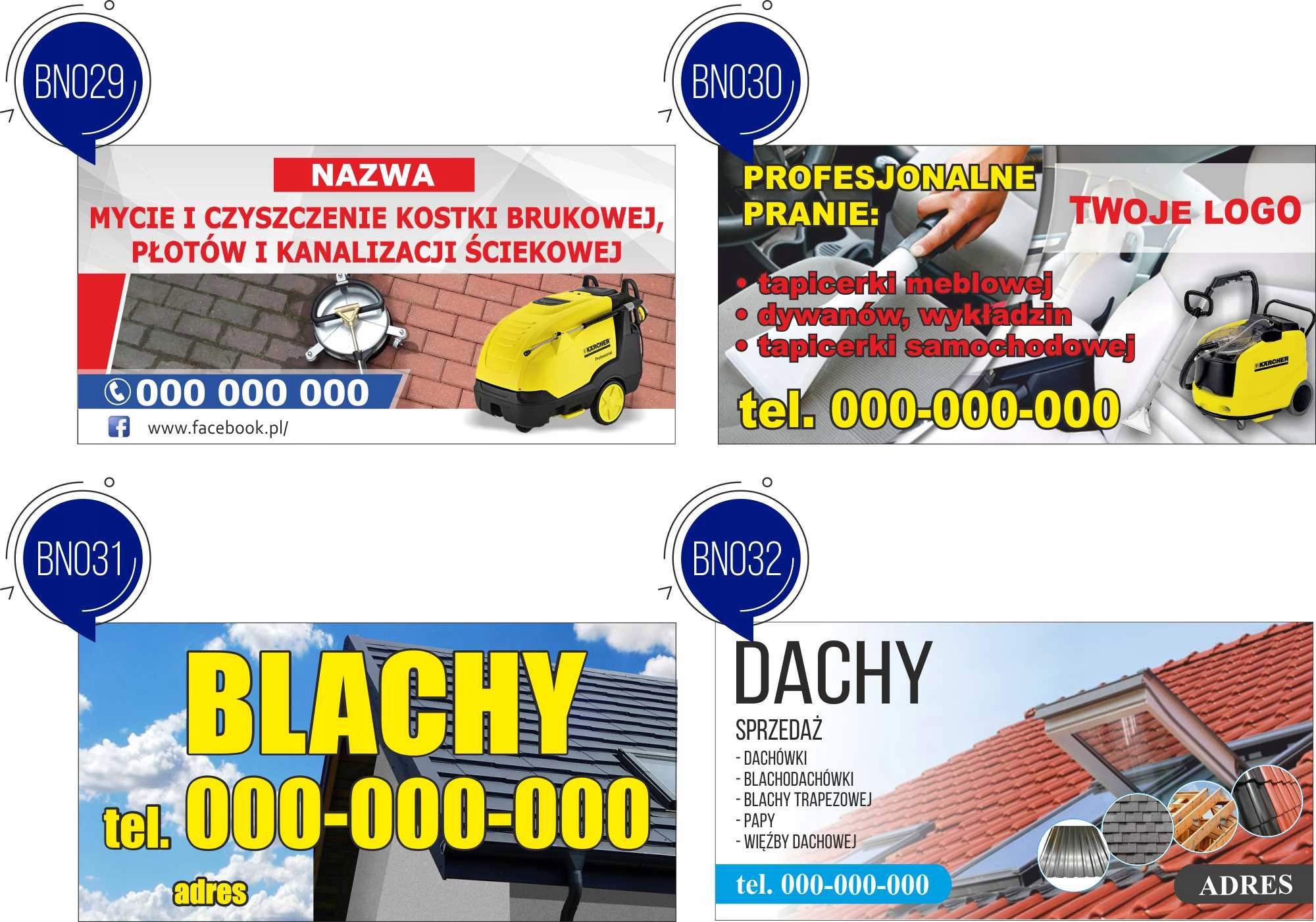 BANER blachy dachowe dekarstwo projekt 1x2m
