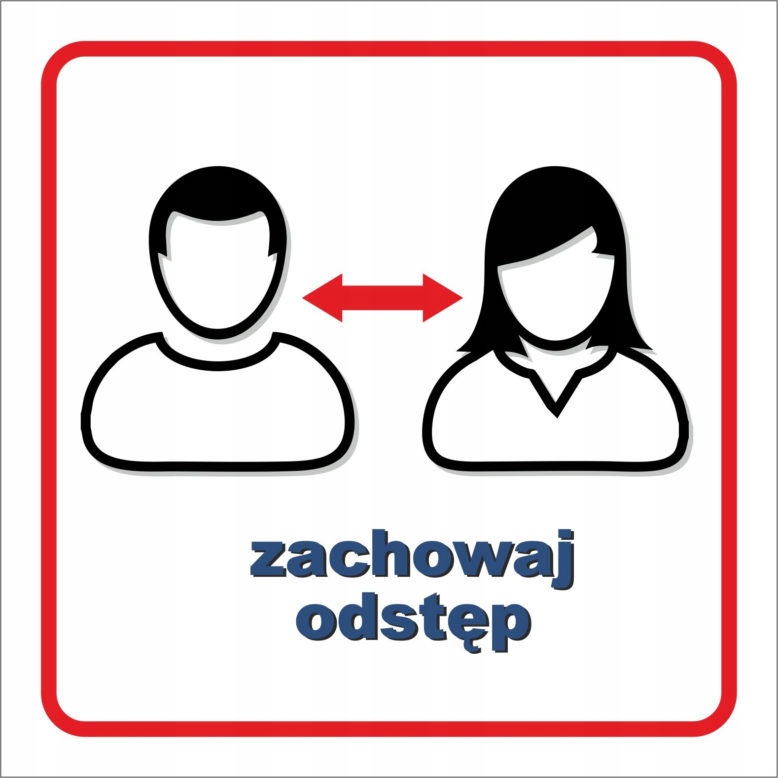 Tablica Znak dezynfekcja dłoni odstęp maseczki