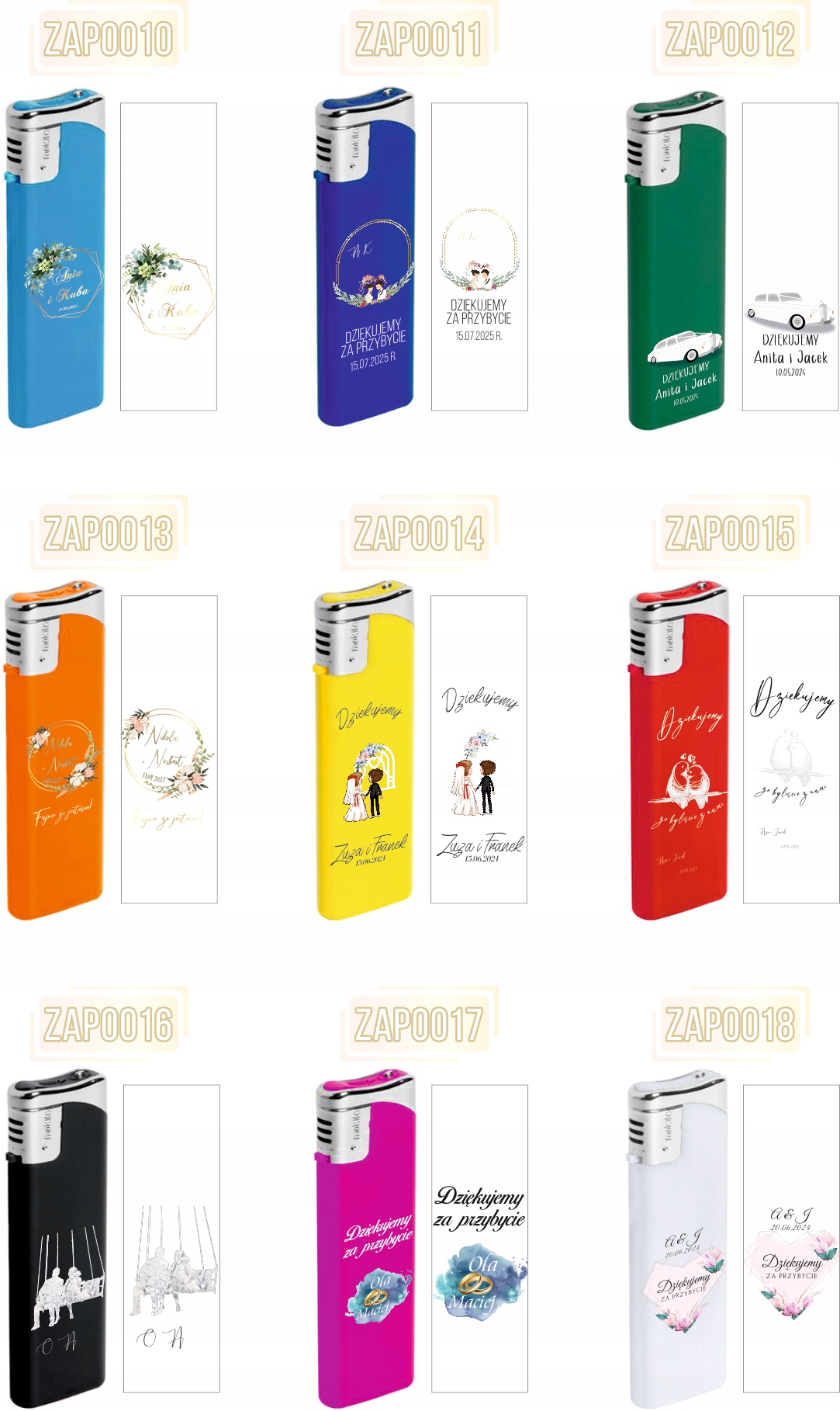 Zapalniczka gazowa z nadrukiem świąteczna prezent twój napis wesołych świąt