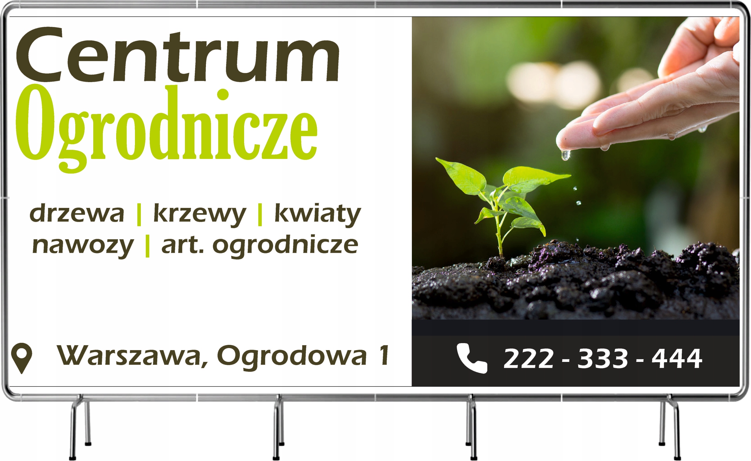 BANER REKLAMOWY 130x80 cm duży wybór różne wzory CENTRUM OGRODNICZE