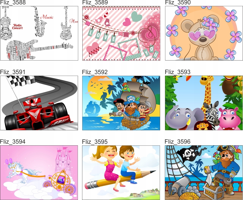 FOTOTAPETA dla dzieci SAMOCHODY POCIĄG 360x240