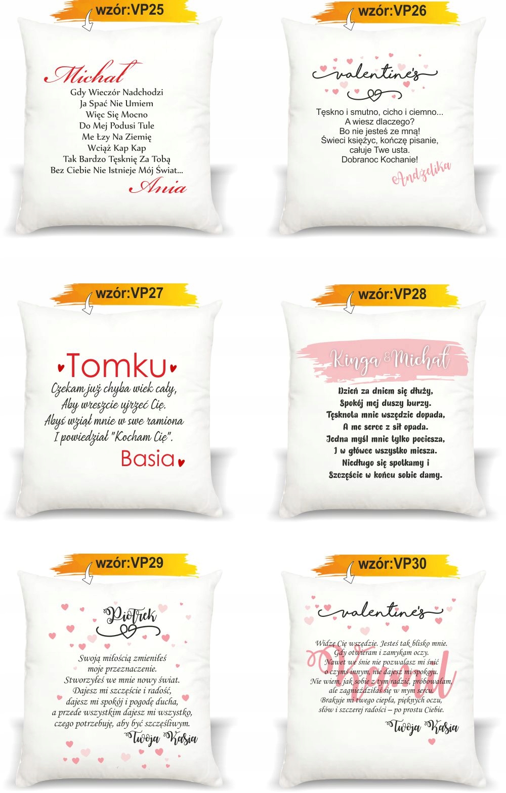 foto PODUSZKA PREZENT ze zdjęciem na Walentynki