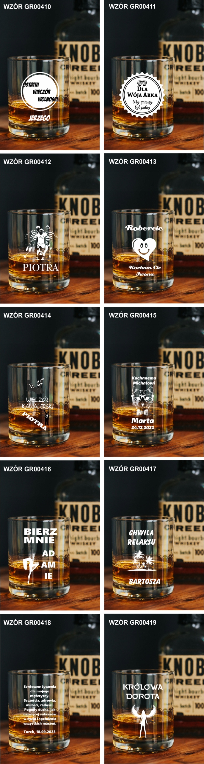 Szklanka do WHISKY z grawerem prezent na urodziny