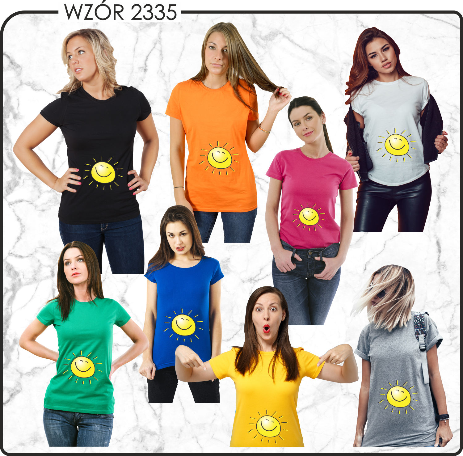 Koszulka z nadrukiem napis WYCHODZĘ LATEM DZIECKO