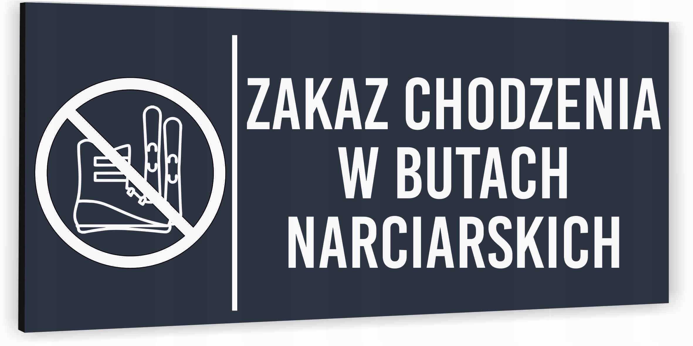 Tabliczka informacyjna DOWOLNY NAPIS Aluminium ATRACYTOWA Nierdzewna