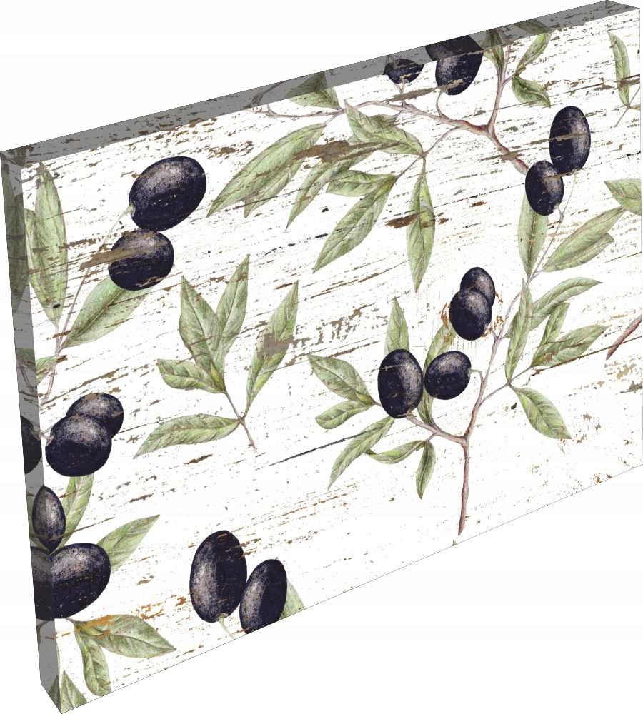 OBRAZ na płótnie do kuchni liście owoce 3D 120x80