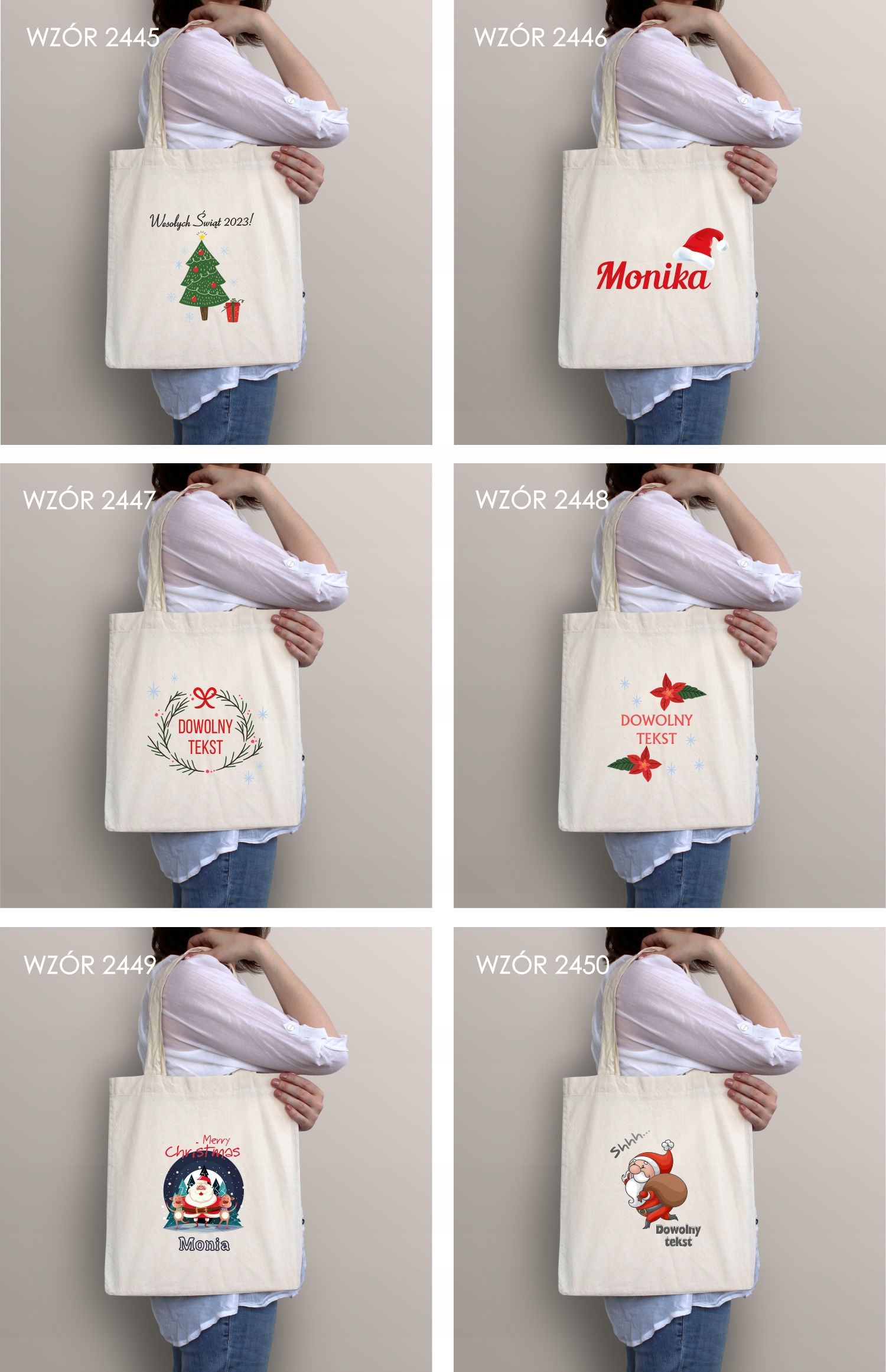 Eko Torba z imieniem PREZENT ŚWIĄTECZNY MIKOŁAJ