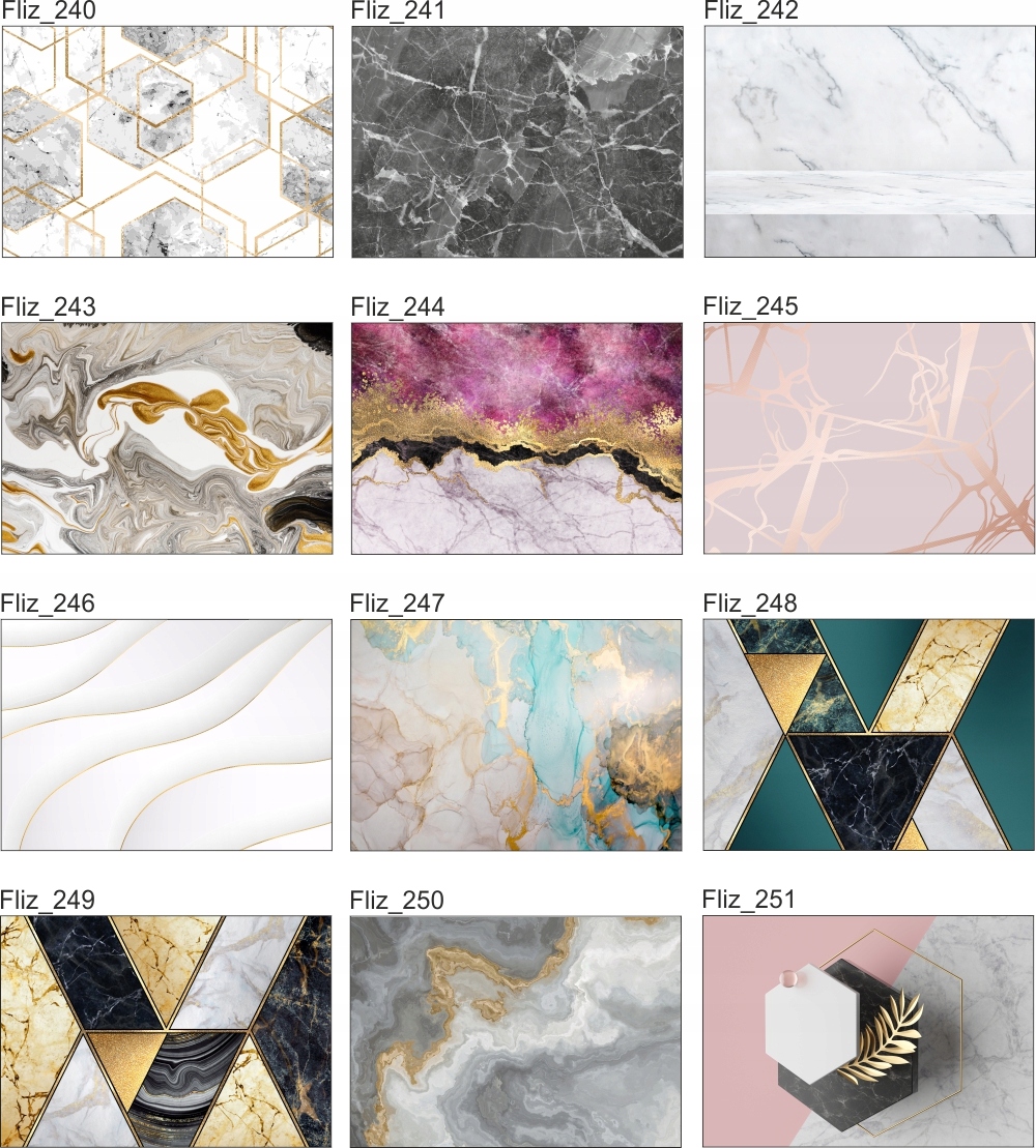 OBRAZ marmur złoty srebrny linie kamień 120x80