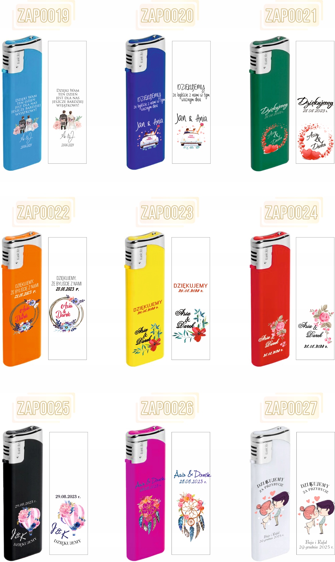 Zapalniczka gazowa z nadrukiem uv prezent twój napis na dzień taty ojca