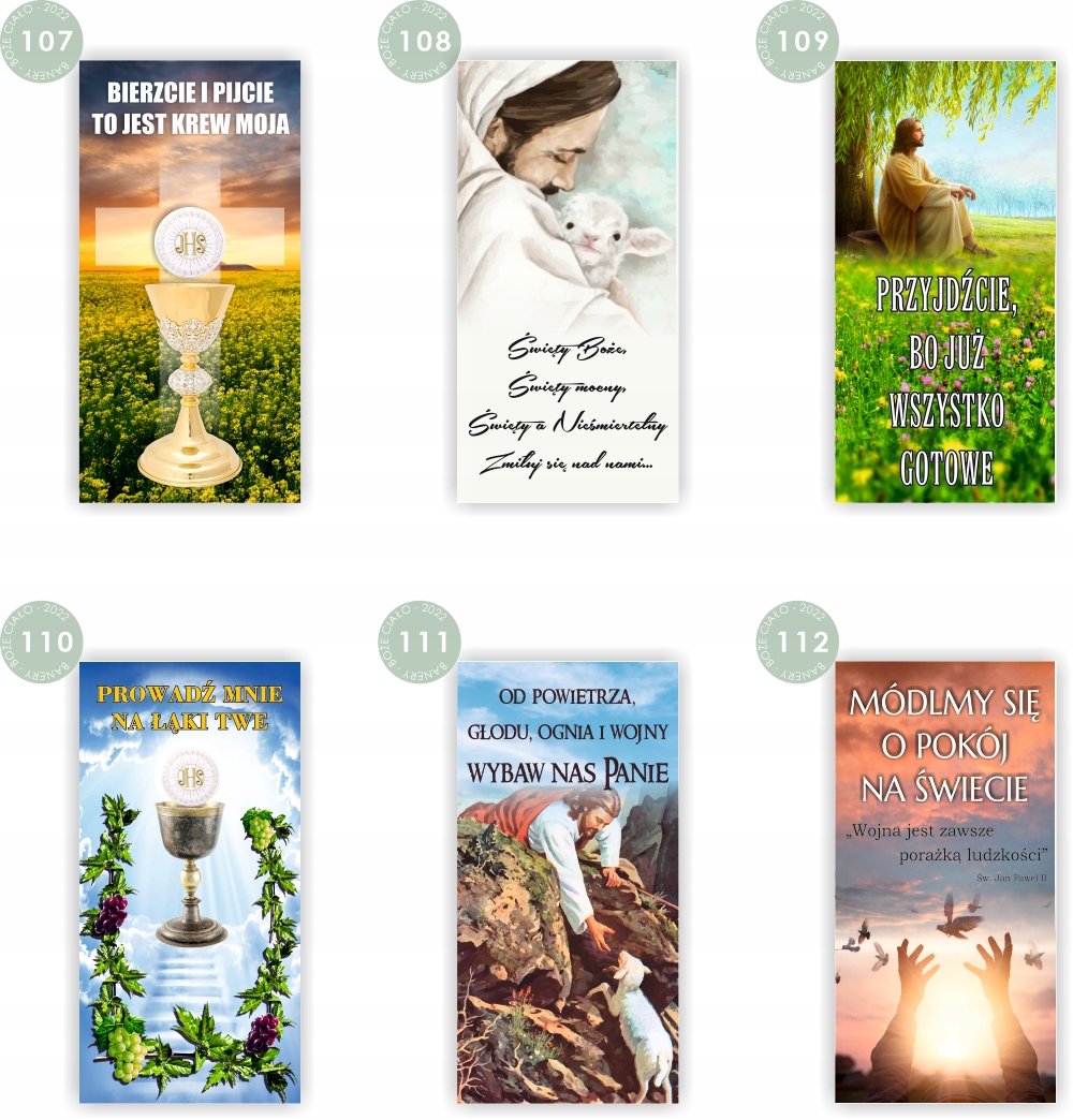 BOŻE CIAŁO Baner Plandeka 200x100 cm dekoracja