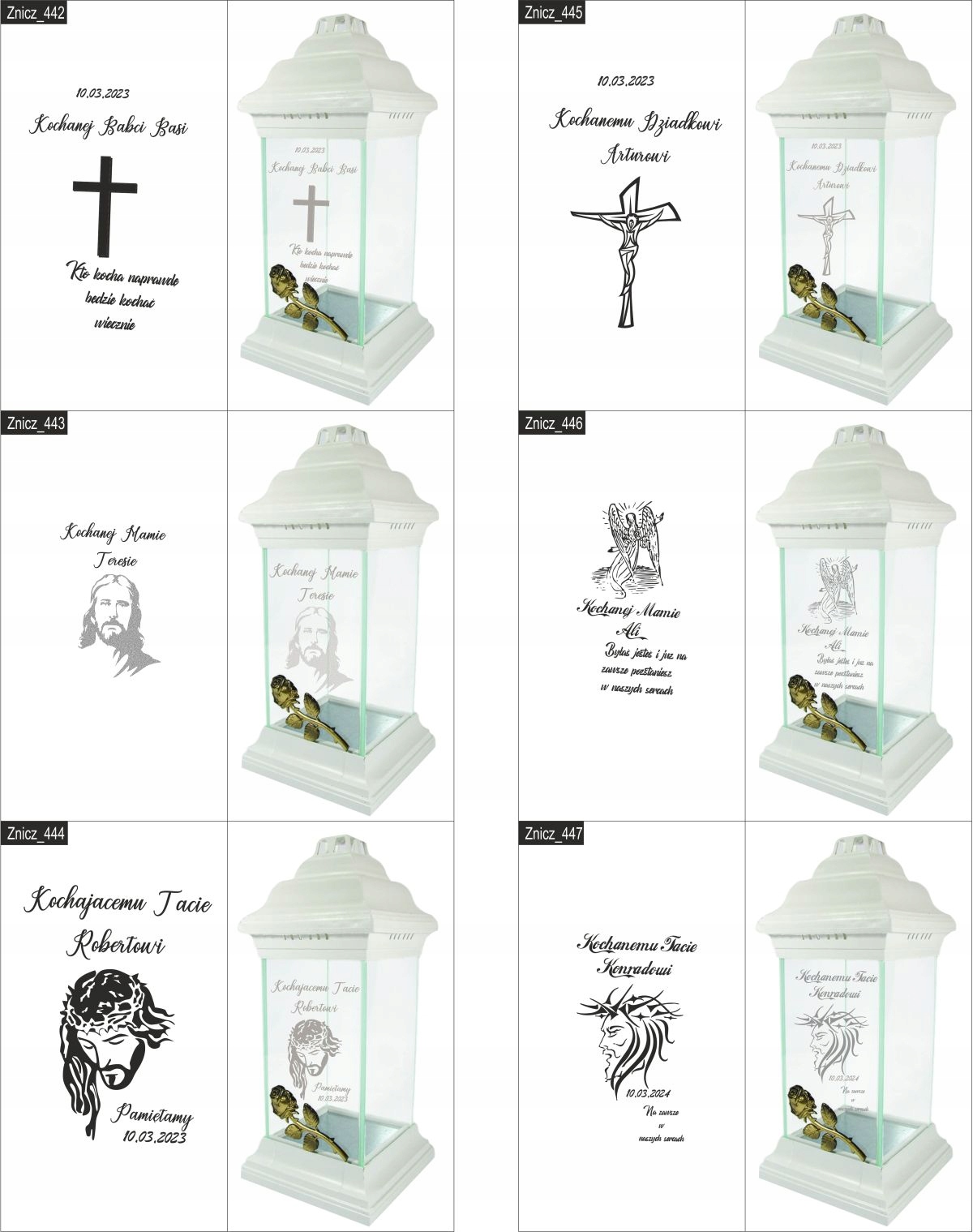 ZNICZ kapliczka dla PRADZIADKA grawer DEDYKACJA