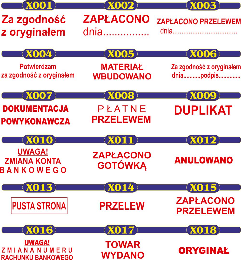 Automatyczna PIECZĄTKA - PRIORYTET - tanie pieczątki