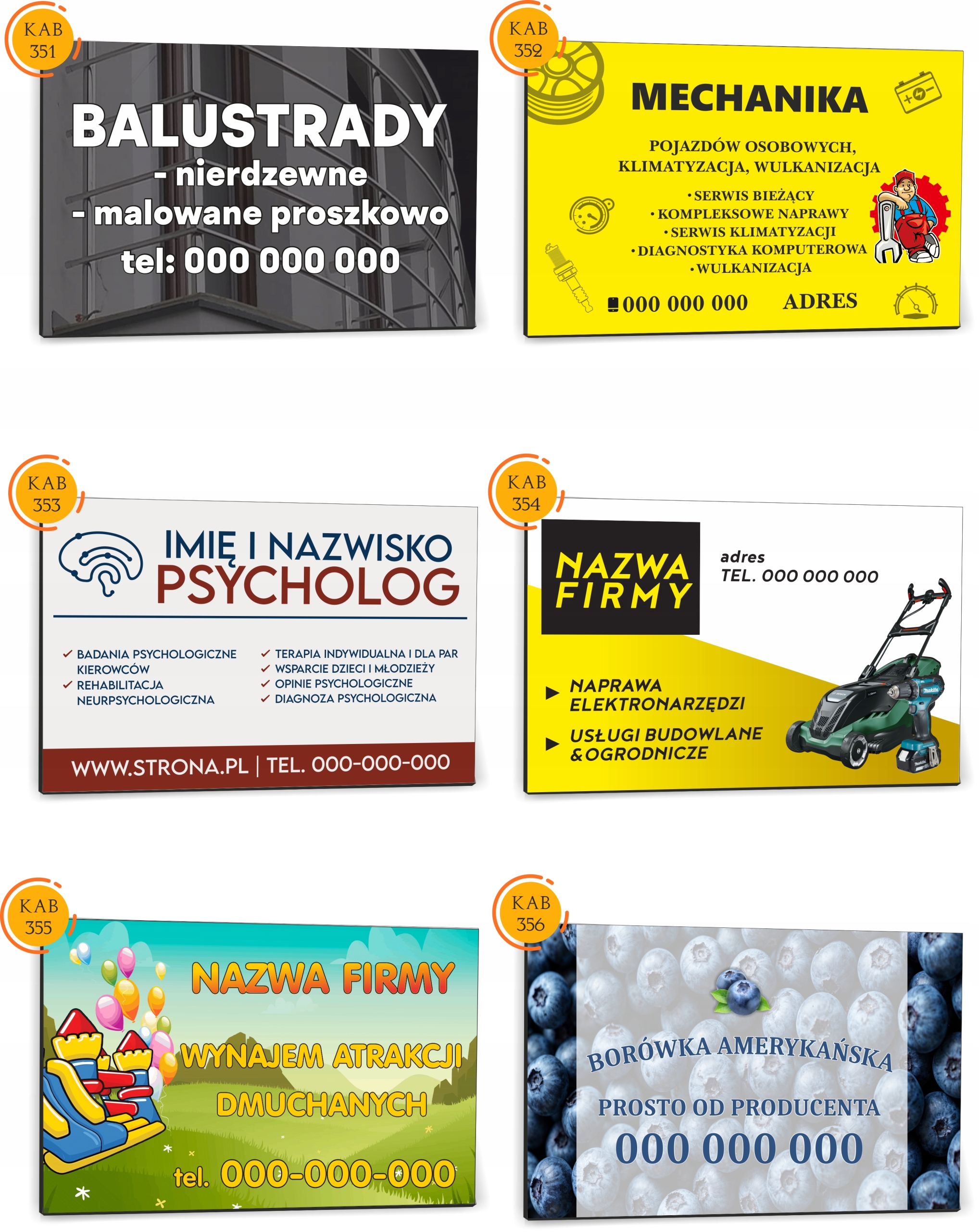 Tabliczka reklamowa szyld dibond 40x30 NADRUK udładanie kostki brukowej