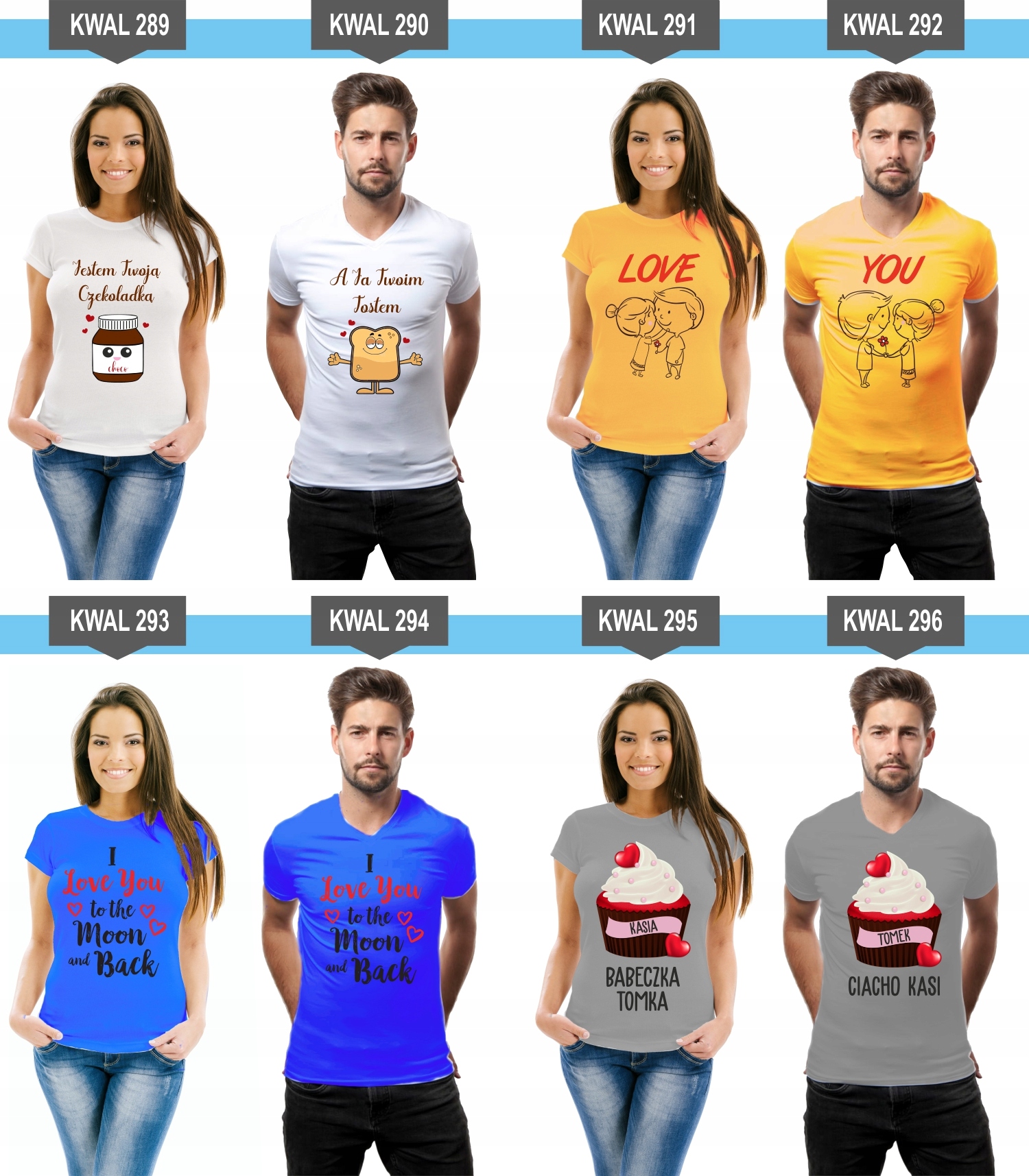 Koszulki z nadrukiem dla Par Prezent Mąż Żona