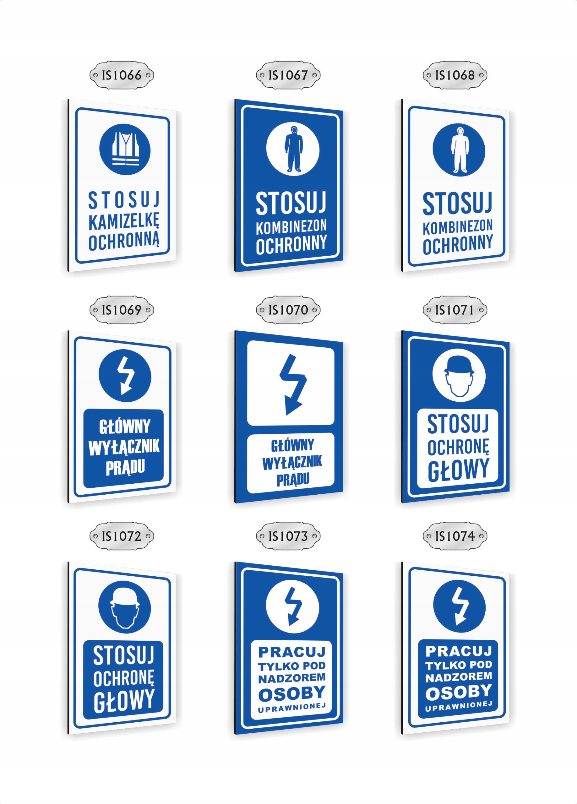 Tabliczka znak informacyjny nadruk uv dibond 40x30 STOSUJ OCHRONĘ OCZU