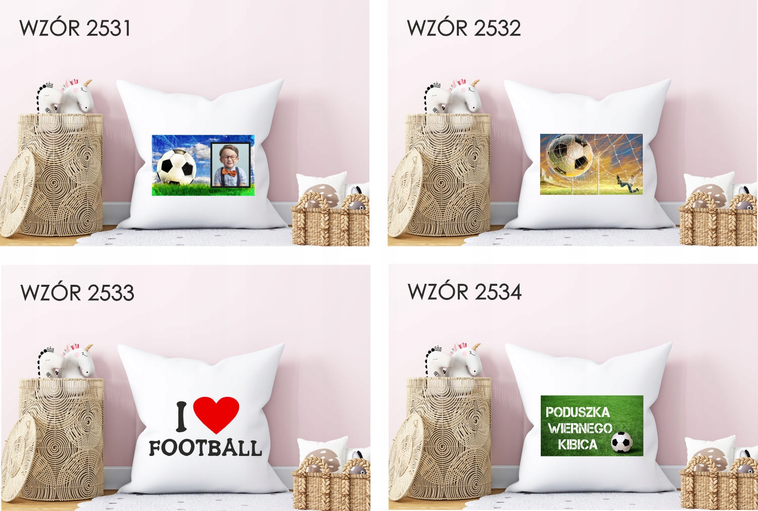 Poduszka z nadrukiem PREZENT PIŁKARZ BOISKO