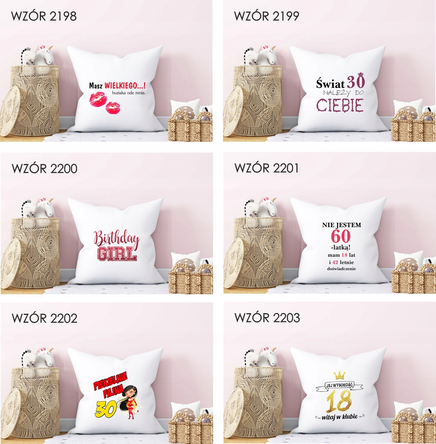 FOTO Poduszka Prezent na urodziny 20 30 40 50 60