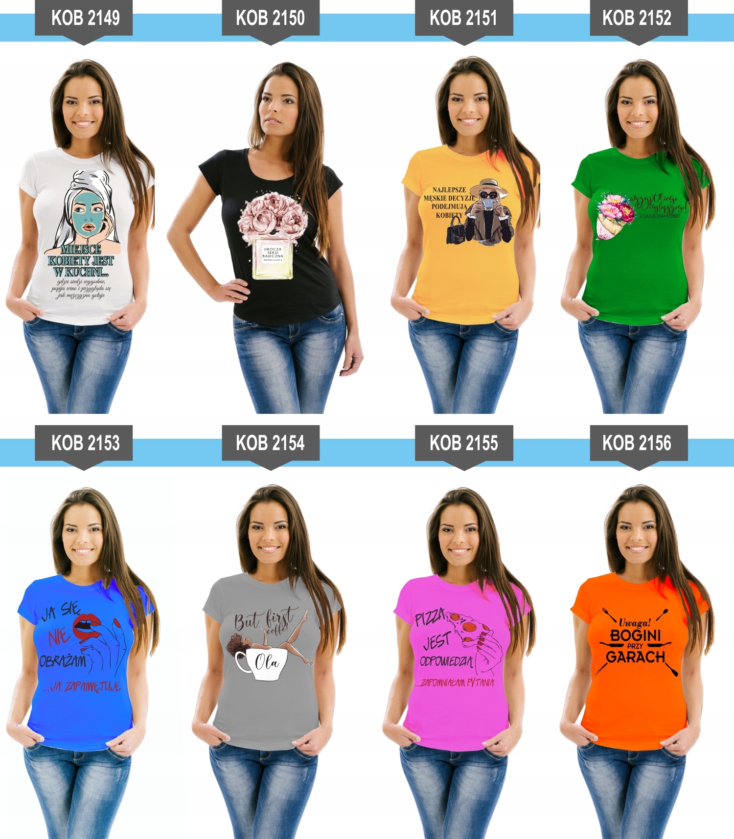 Koszulka z nadrukiem PREZENT na Dzień Kobiet