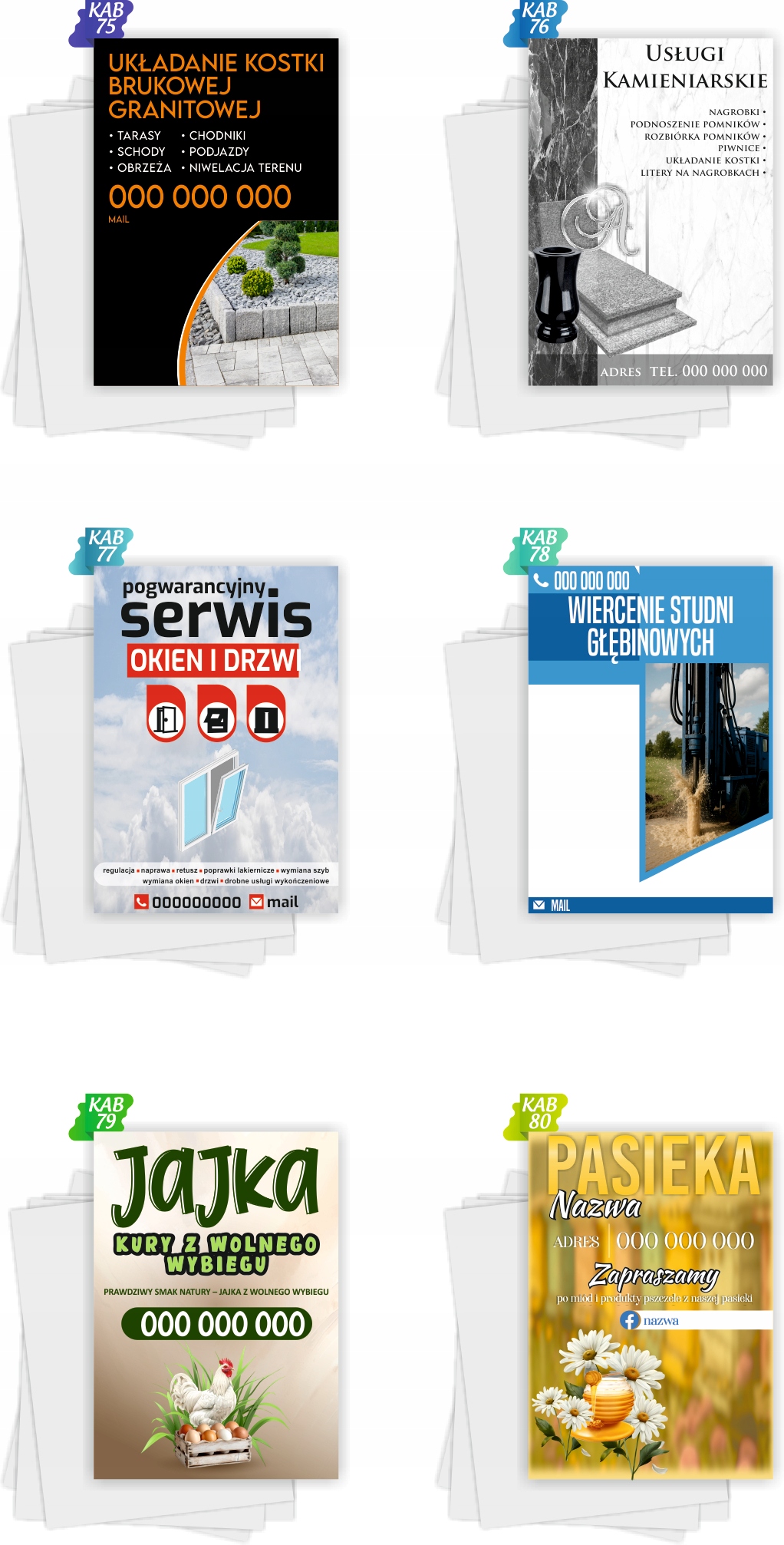 Ulotki A5 reklamowe firmowe 1000szt projekt w cenie SPRZEDAŻ JAJ