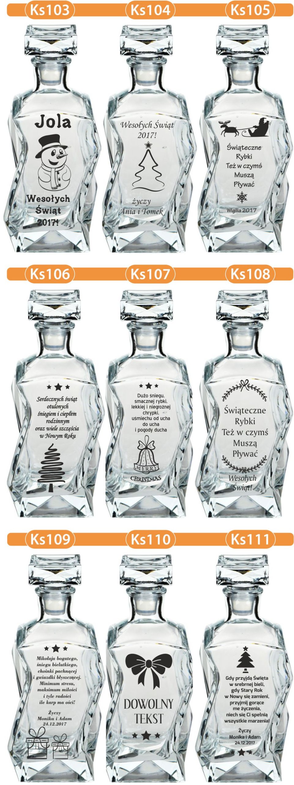 KARAFKA z grawerem prezent dla DZIADKA dedykacja